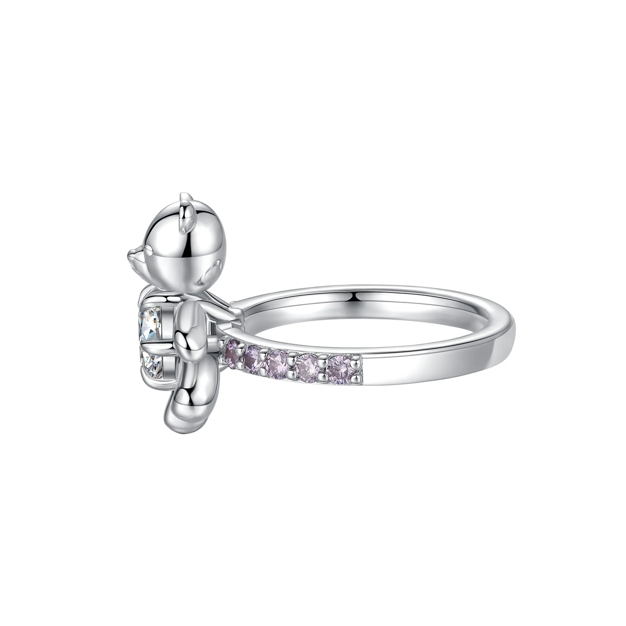 Paradise / Six Claw inlaid Bear Ring