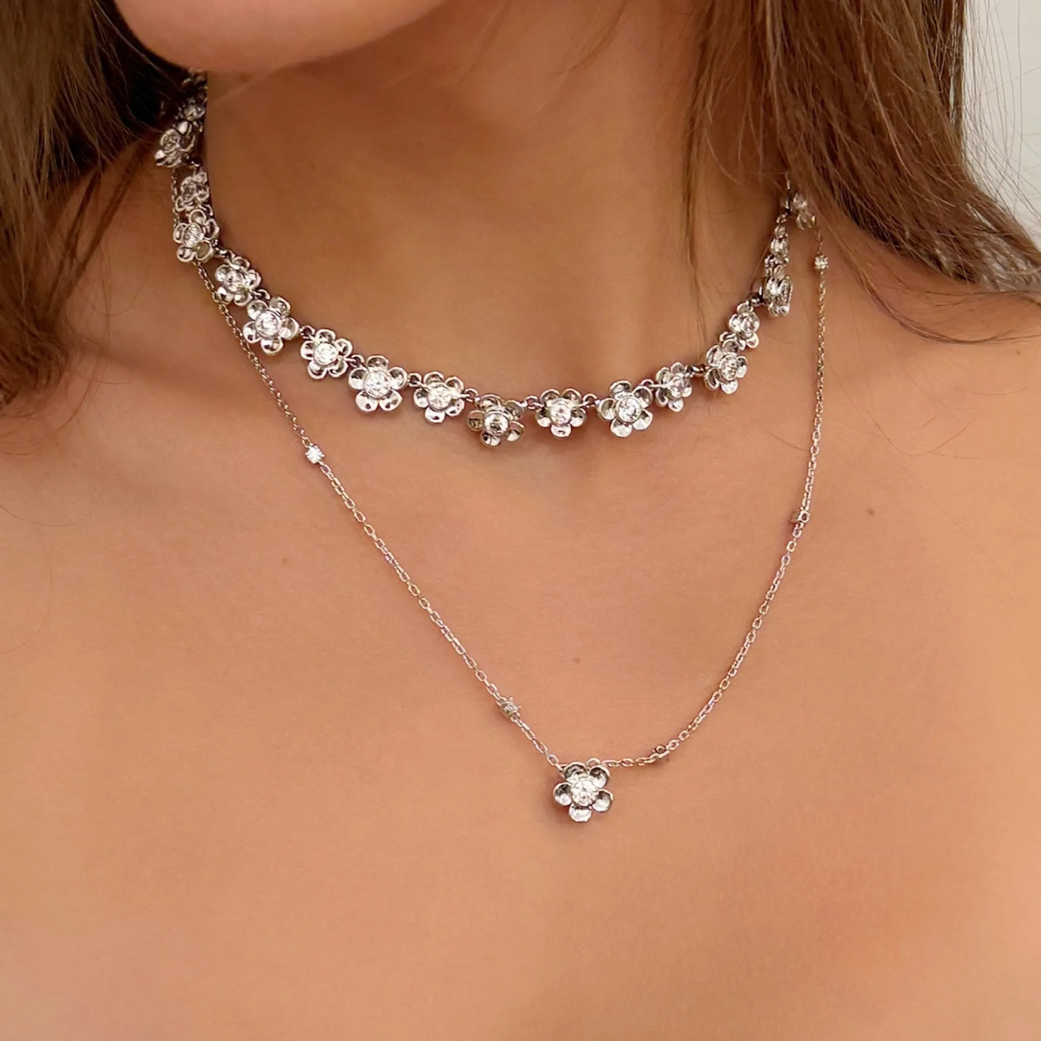 Paradise / Spin Flower Necklace