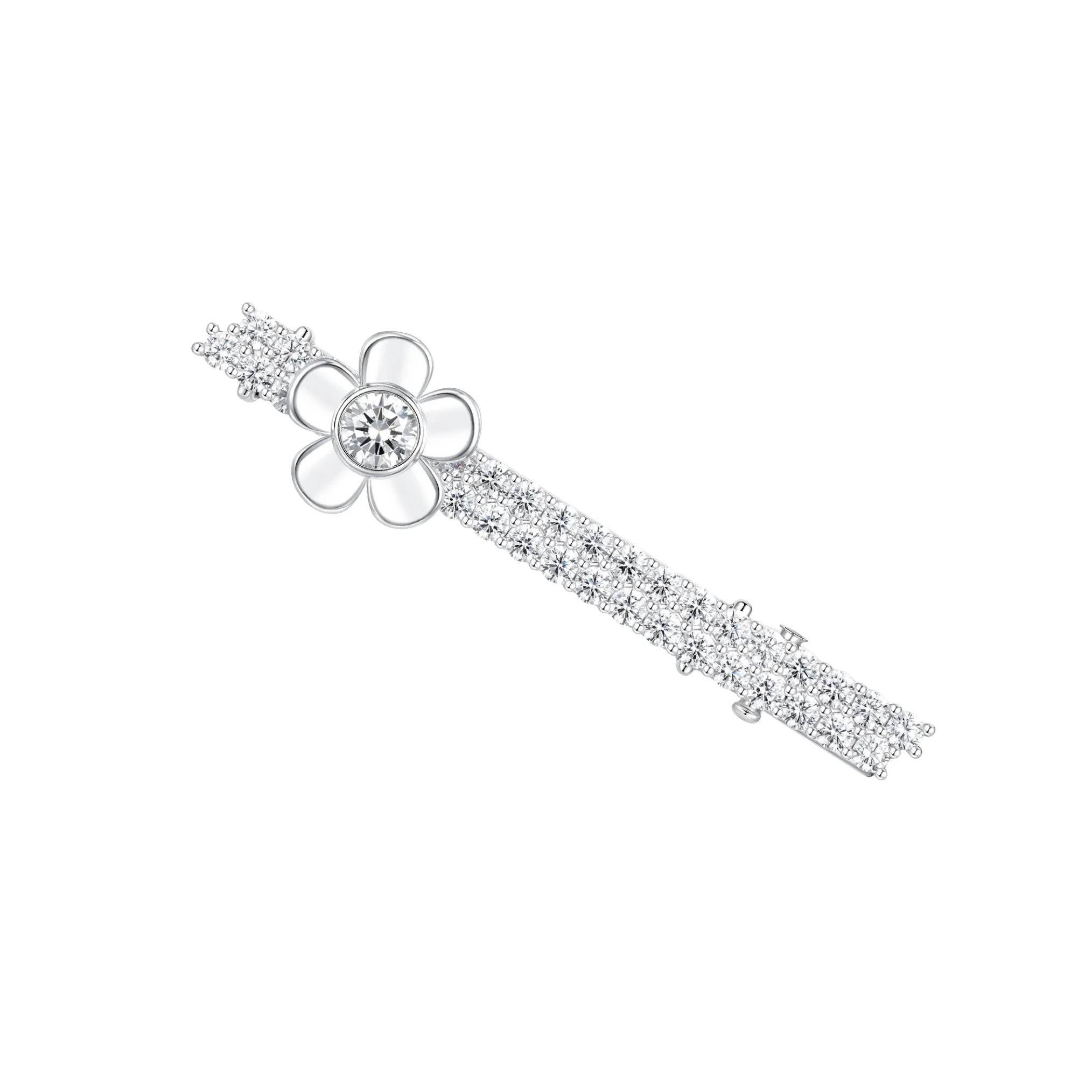 Paradise / Spin Flower Pave Hair Pin