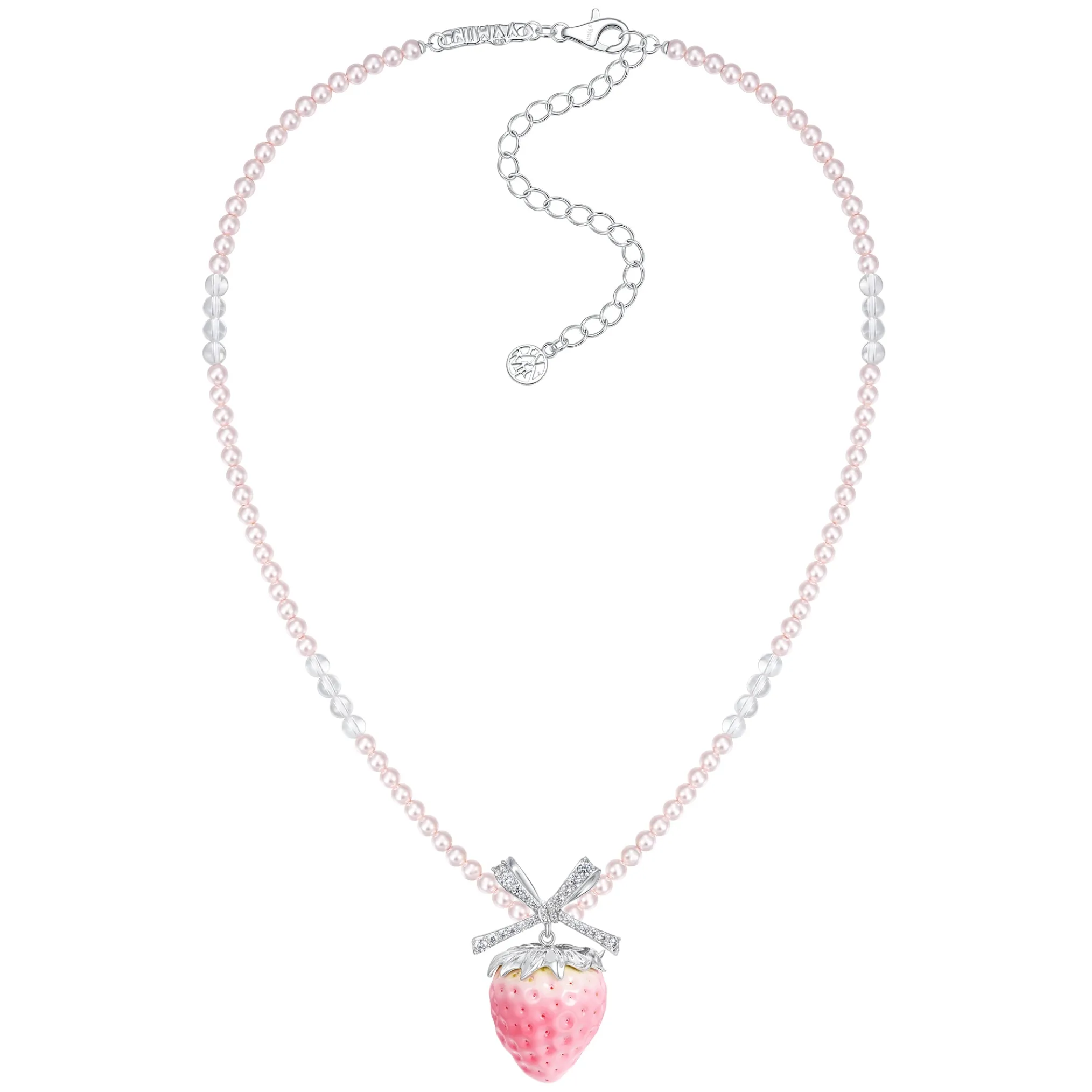 Paradise / Strawberry Pearl Necklace