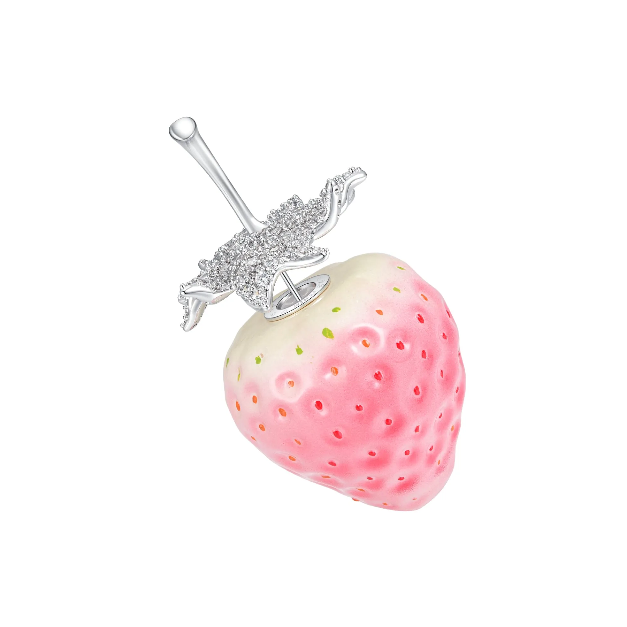 Paradise / Strawberry Pave Gemstone Earring