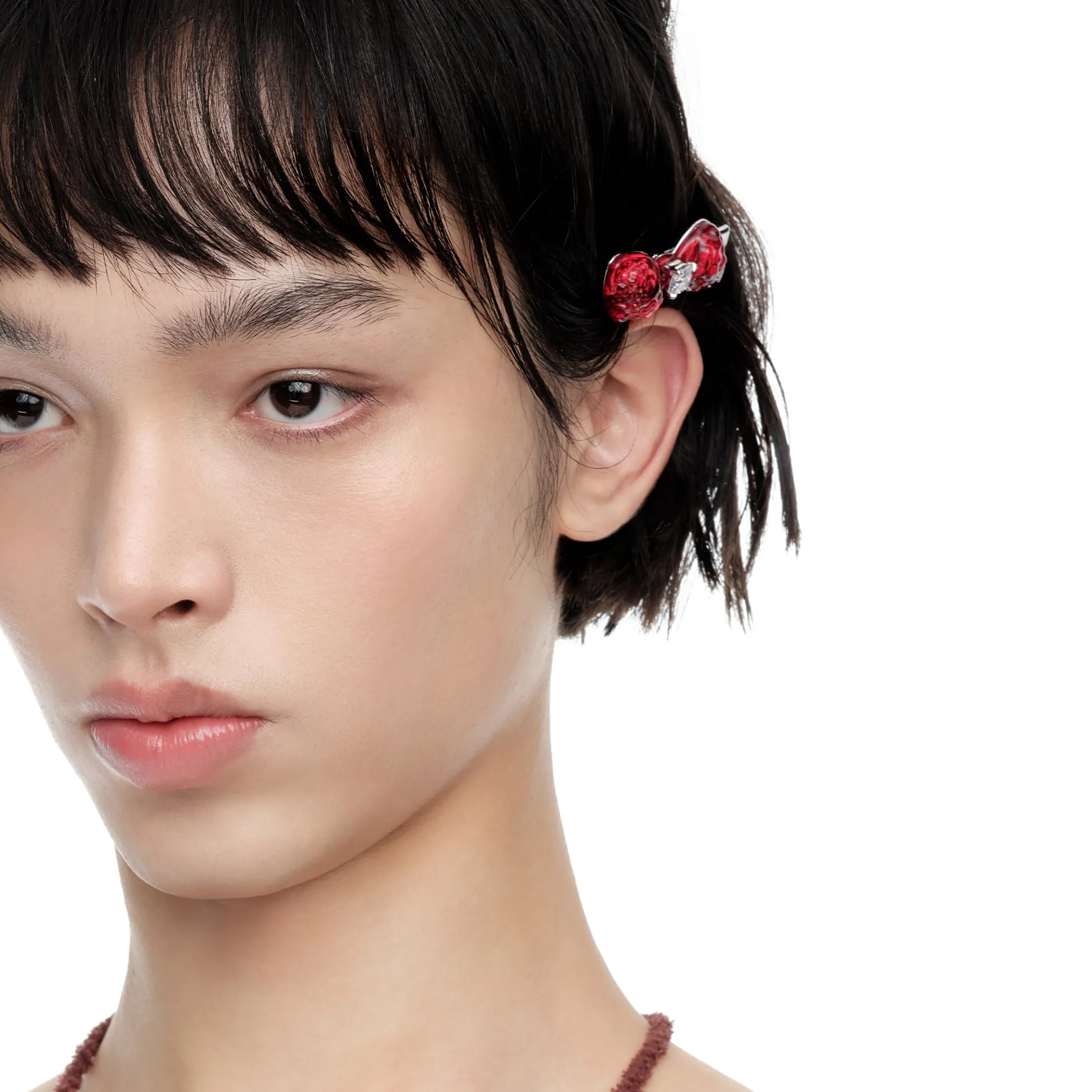 Paradise / Strawberry Bowknot Hair Clip