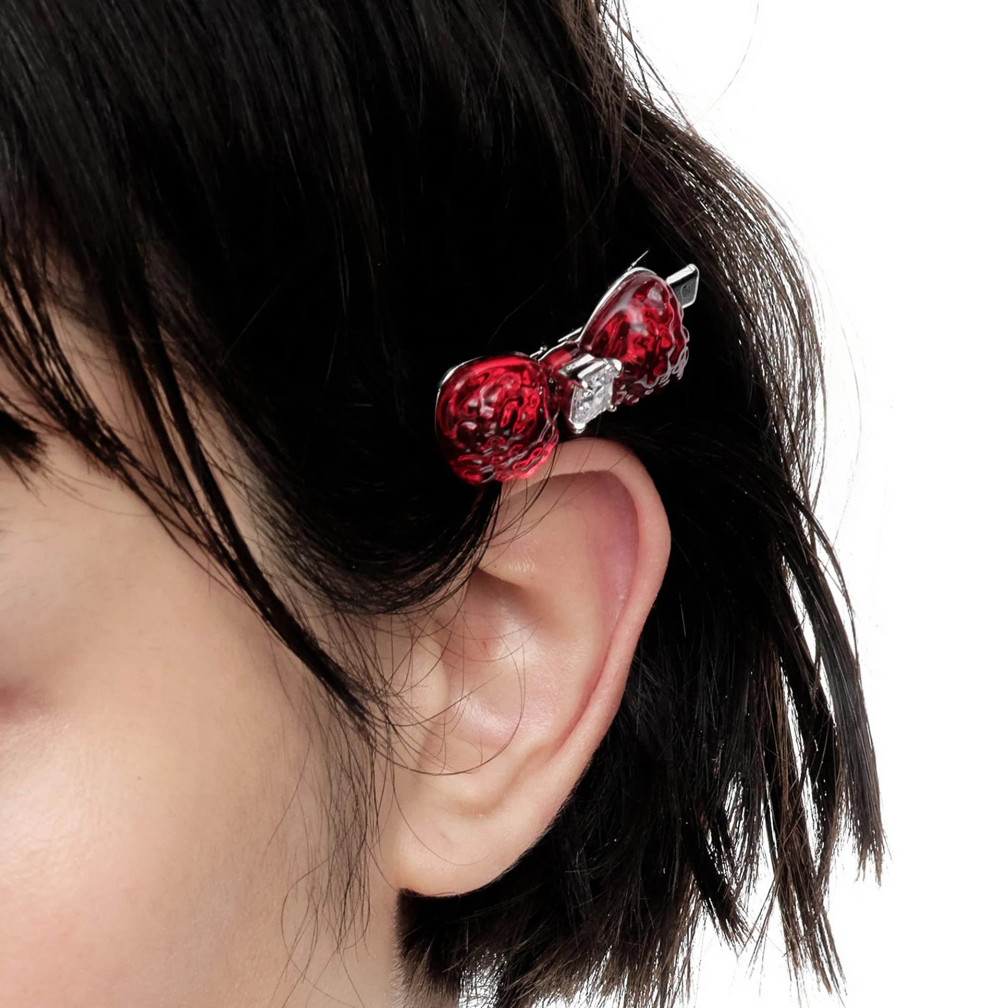 Paradise / Strawberry Bowknot Hair Clip