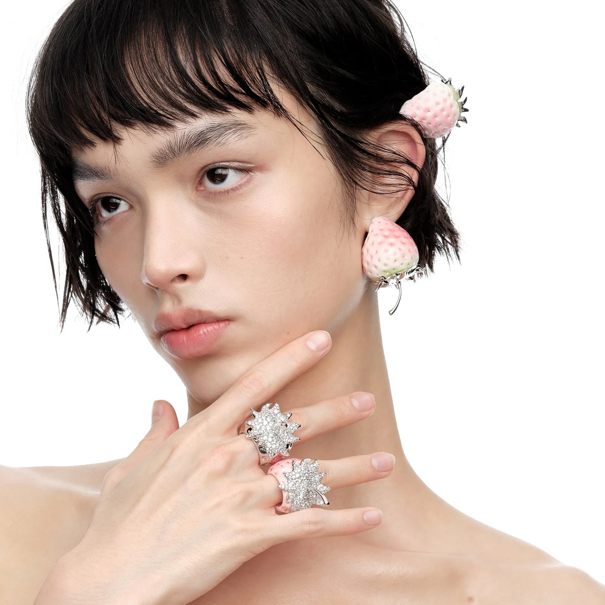 Paradise / Strawberry Gemstone Earring