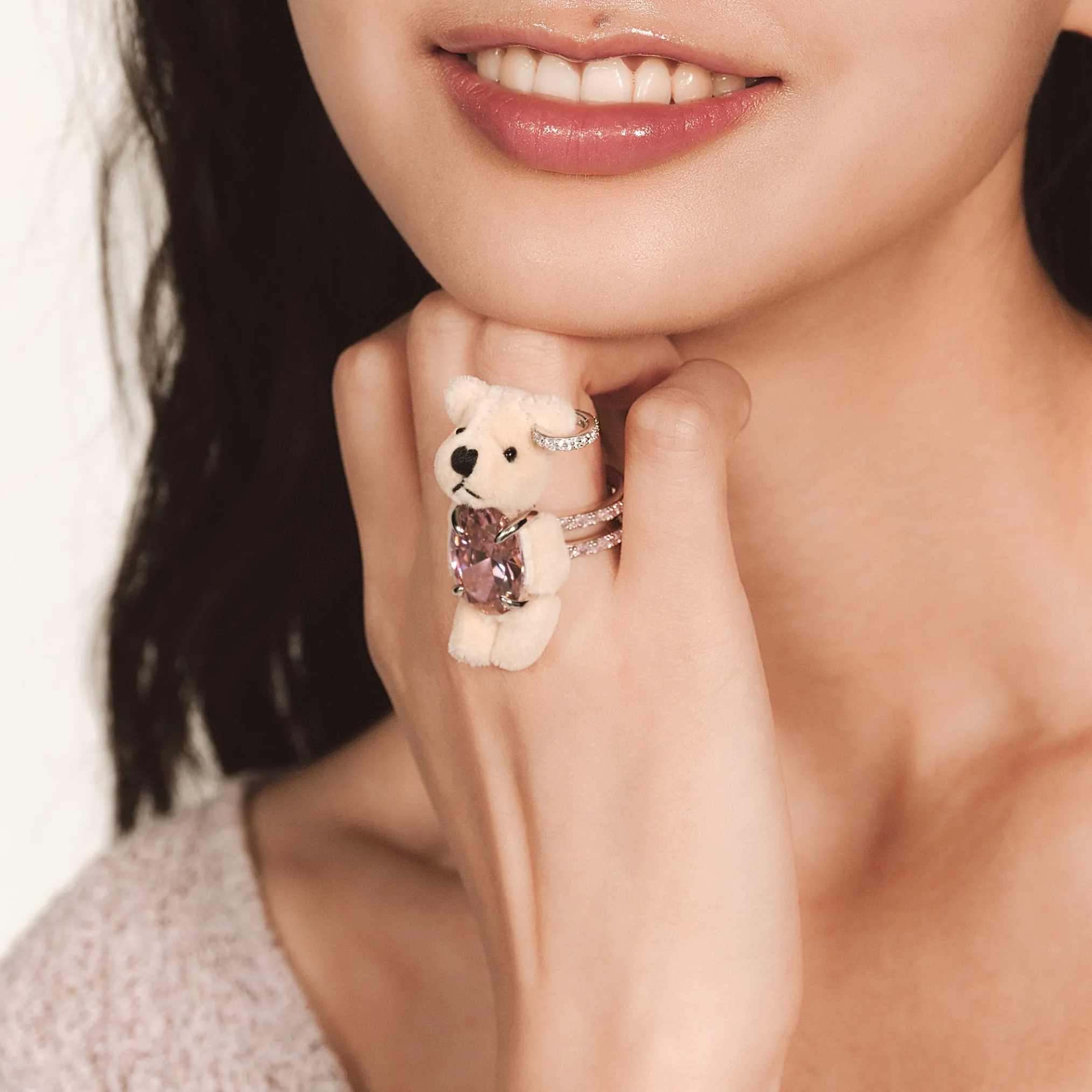 Paradise / Teddy Bear Gemstone Ring