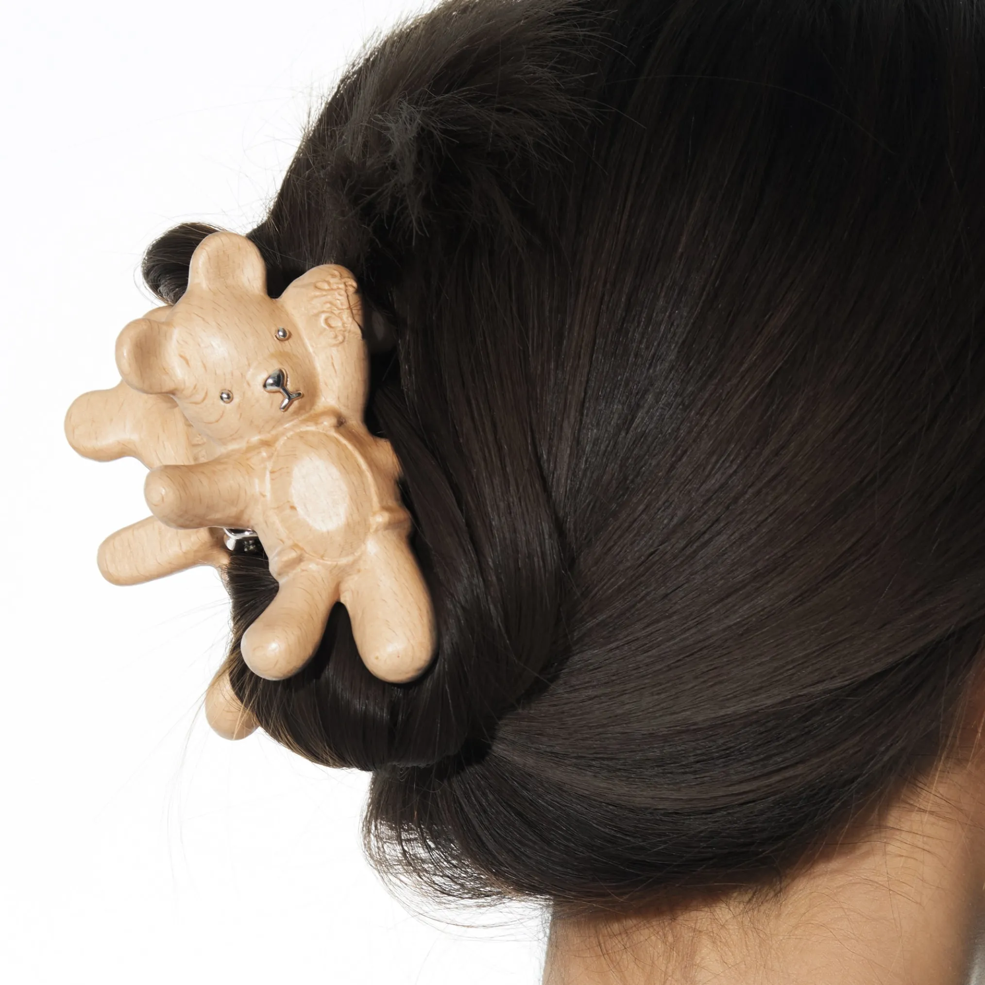 Paradise / Wooden Bear Hair Claw