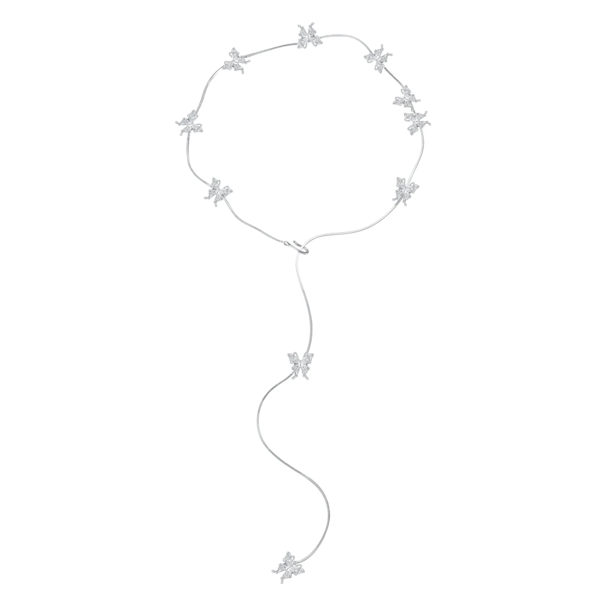Ripple / Butterfly Long Necklace