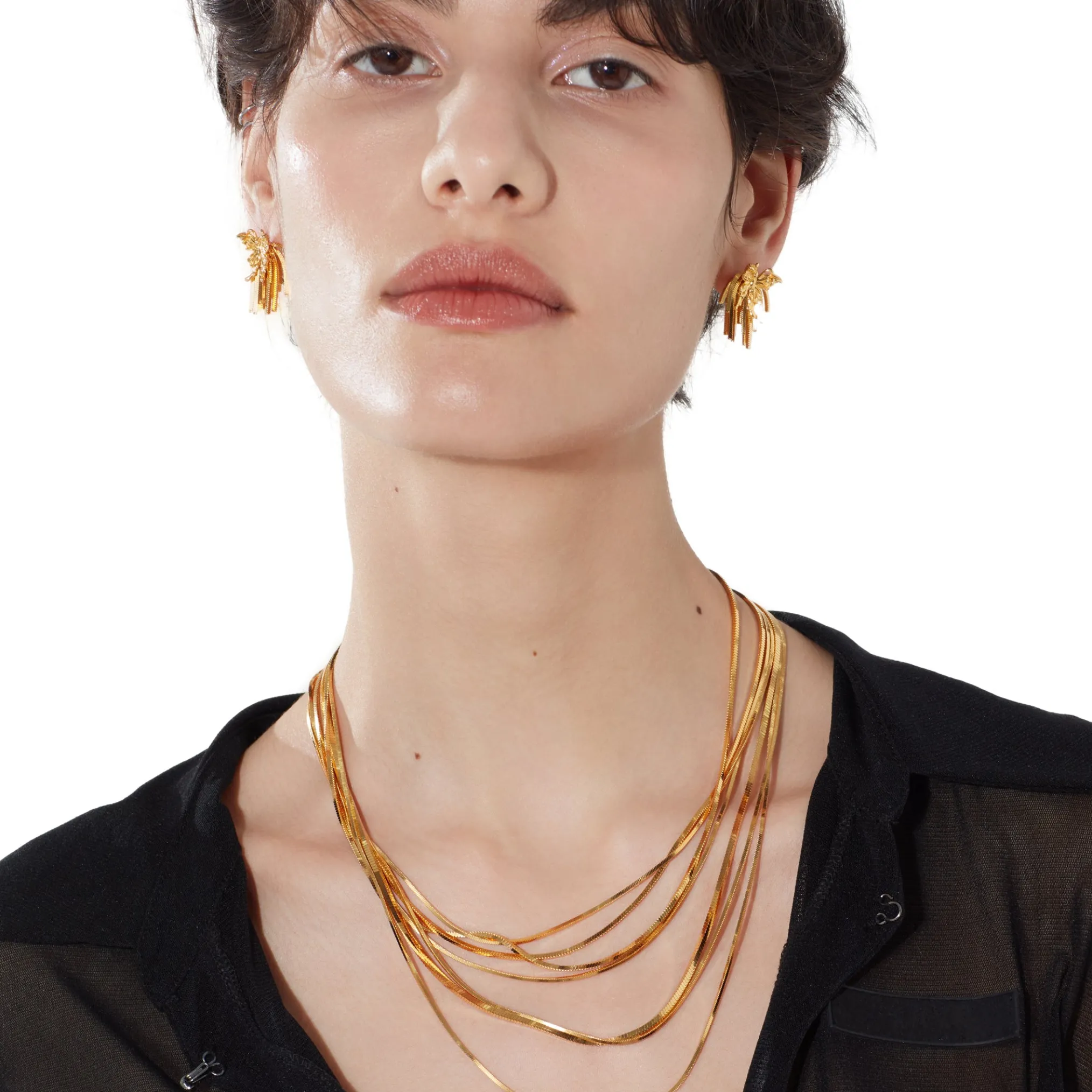 Ripple / Butterfly Layers Tassel Necklace