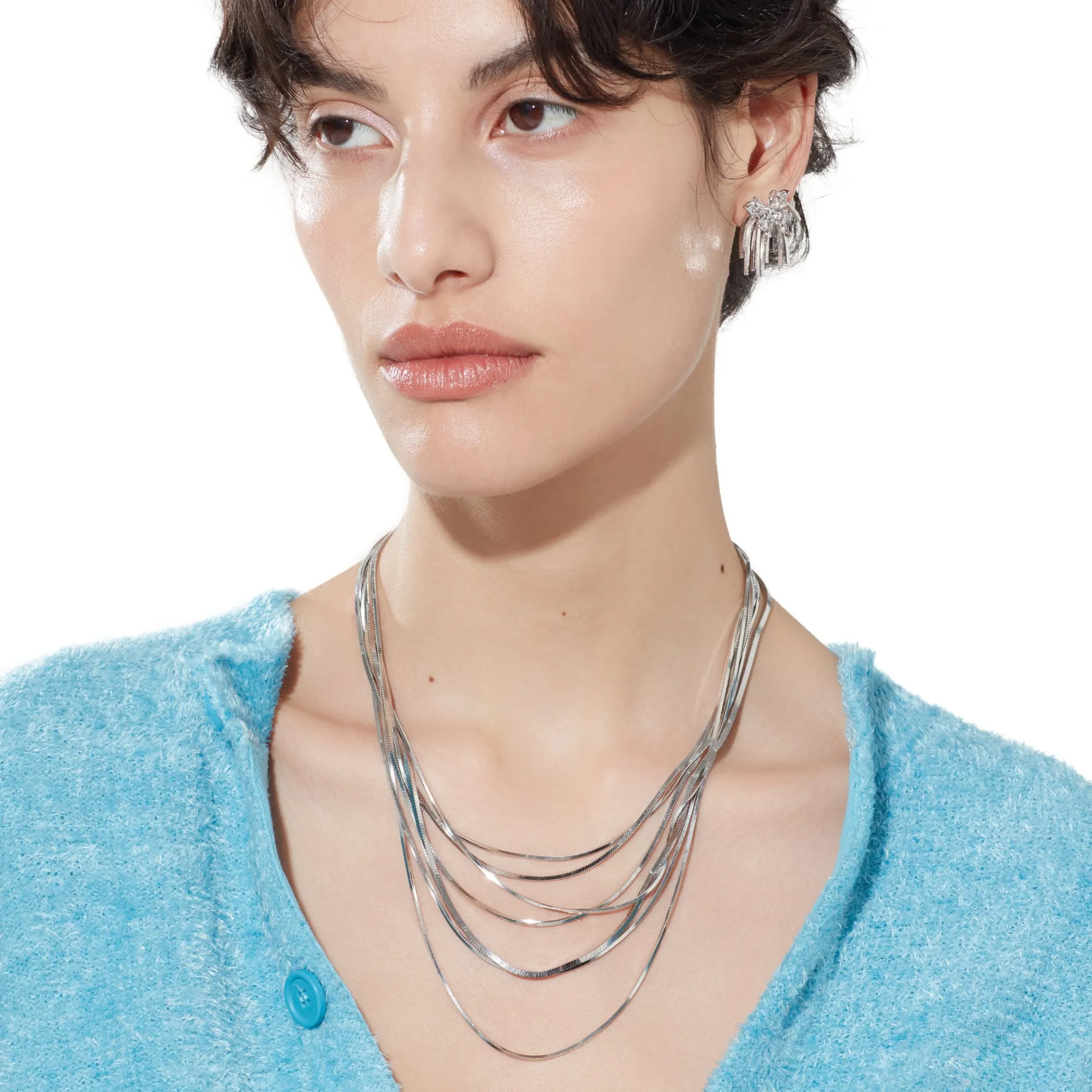 Ripple / Butterfly Layers Tassel Necklace