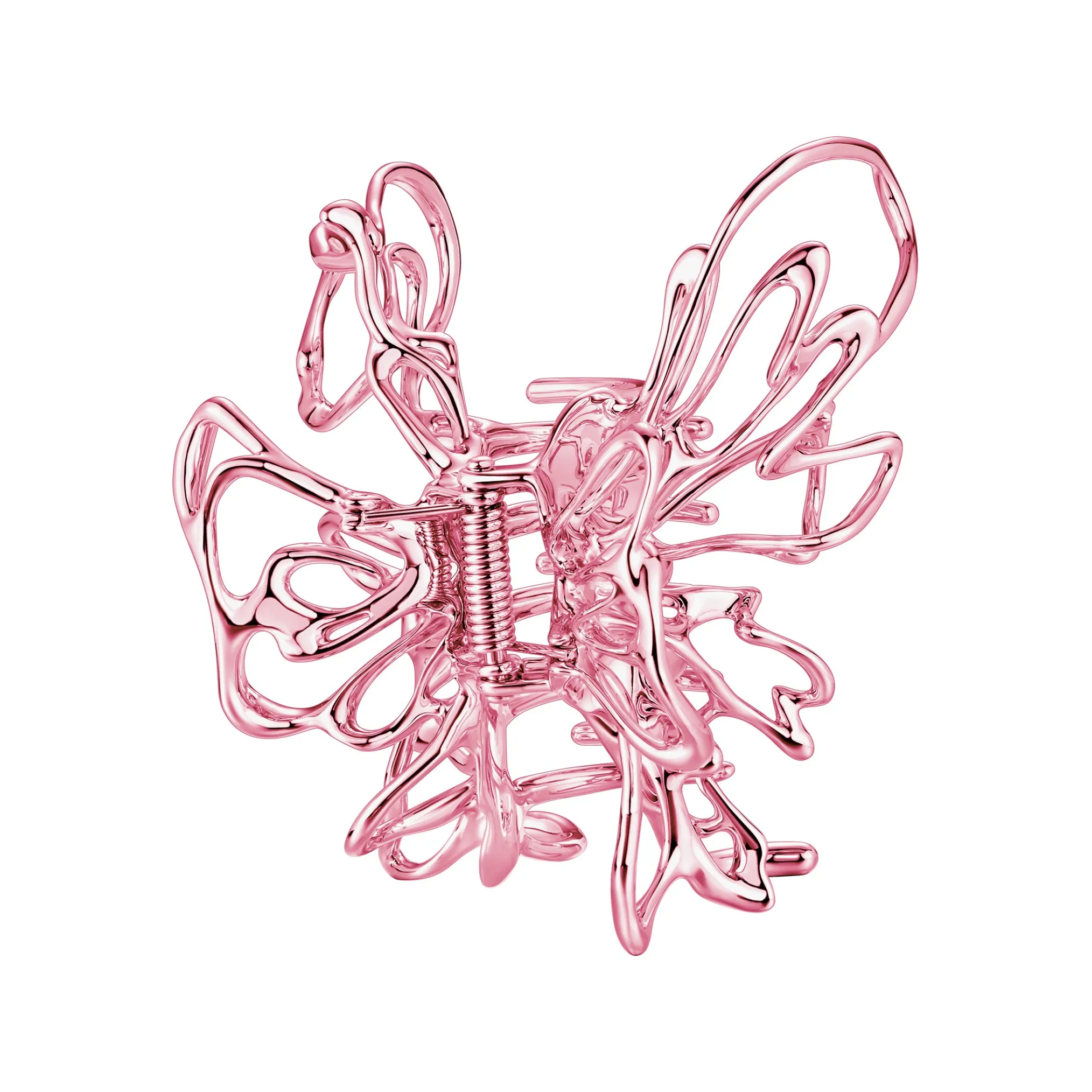 Ripple / Colored Liquefied Metal Butterfly Hair Claw Clip