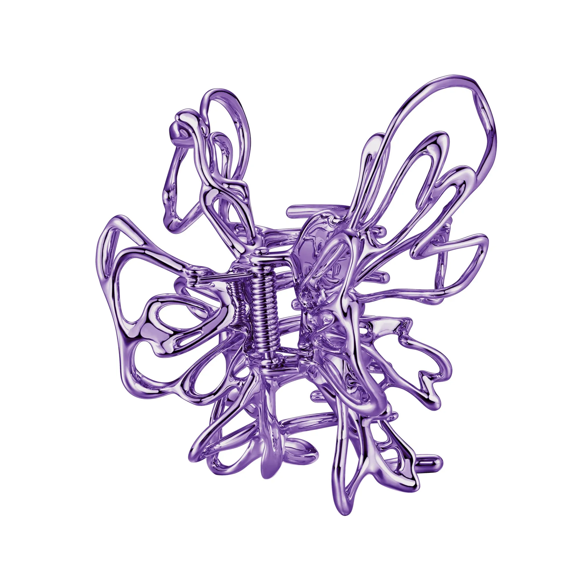 Ripple / Colored Liquefied Metal Butterfly Hair Claw Clip