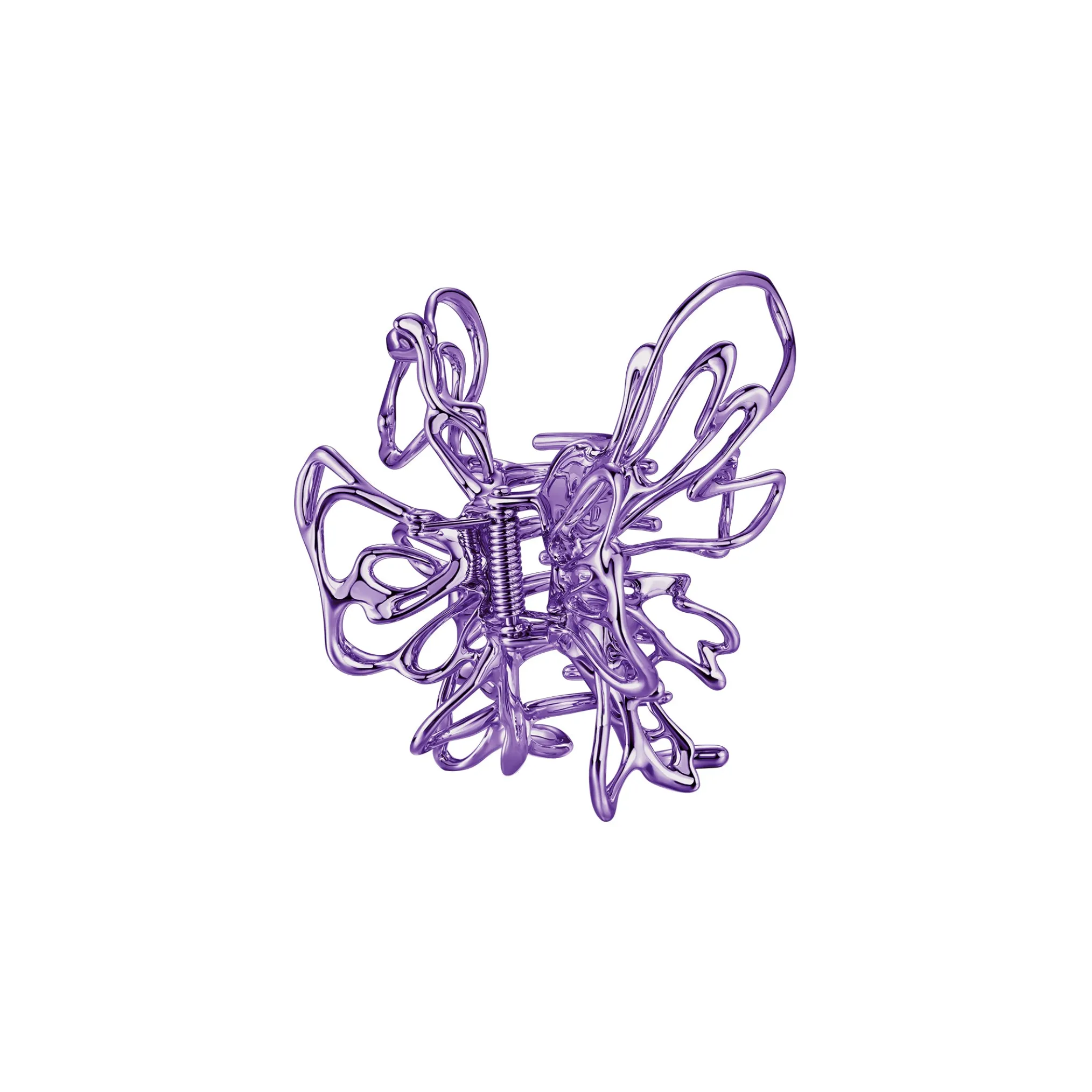 Ripple / Colored Liquefied Metal Butterfly Hair Claw Clip