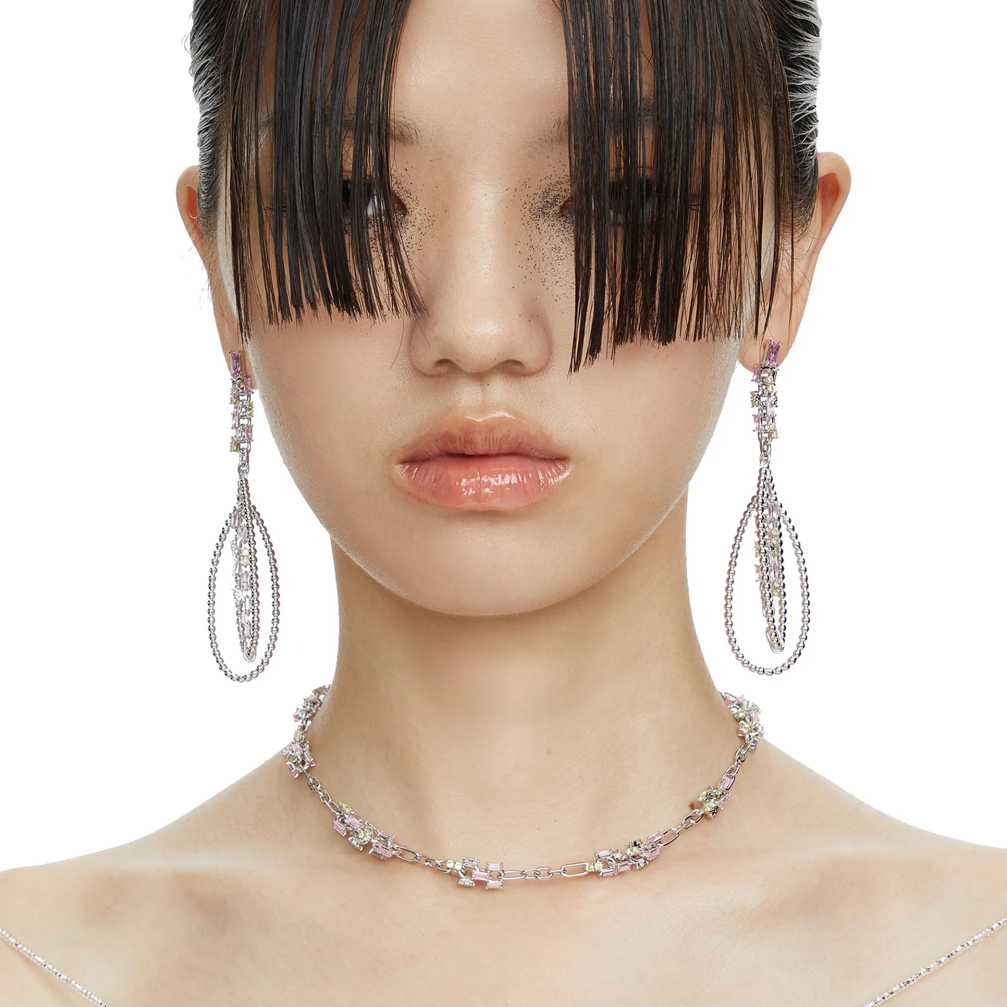 Ripple / Garden zircon earring