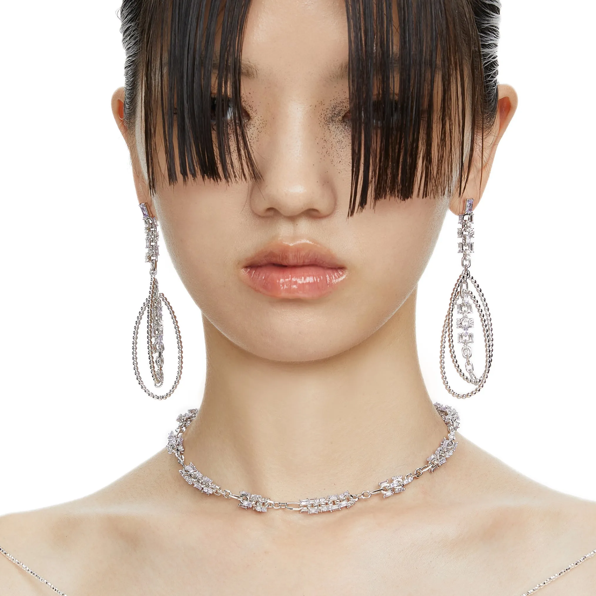 Ripple / Garden zircon earring