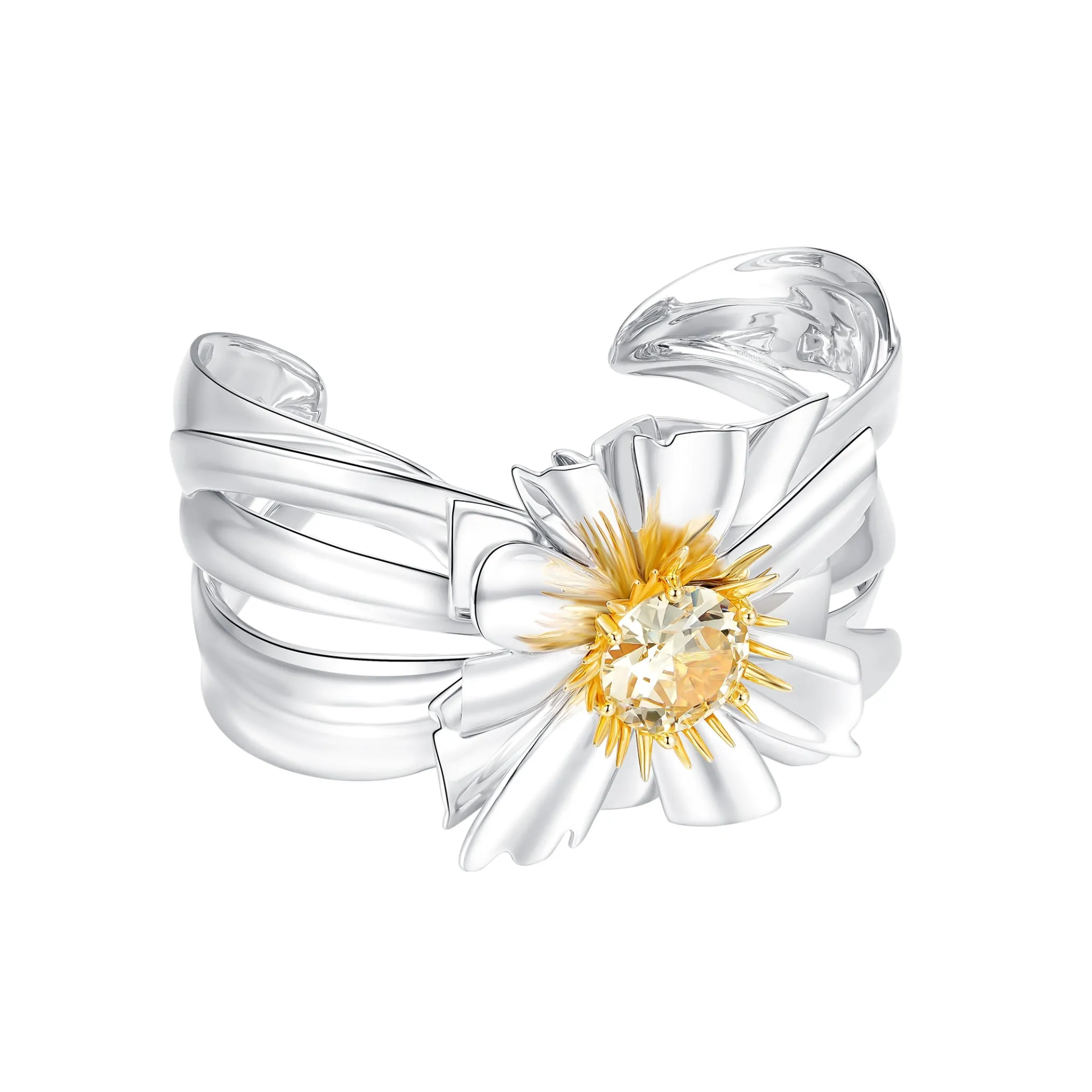 Ripple / Large Square Flower Bracelet