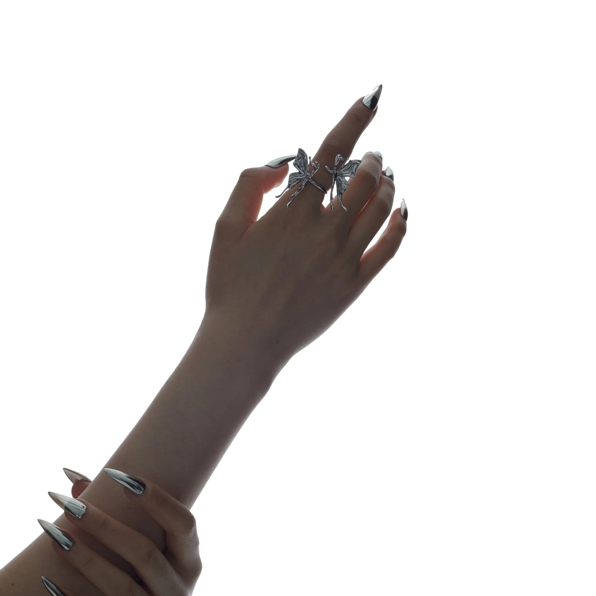 Ripple/ Liquefied Butterfly Layers Ring