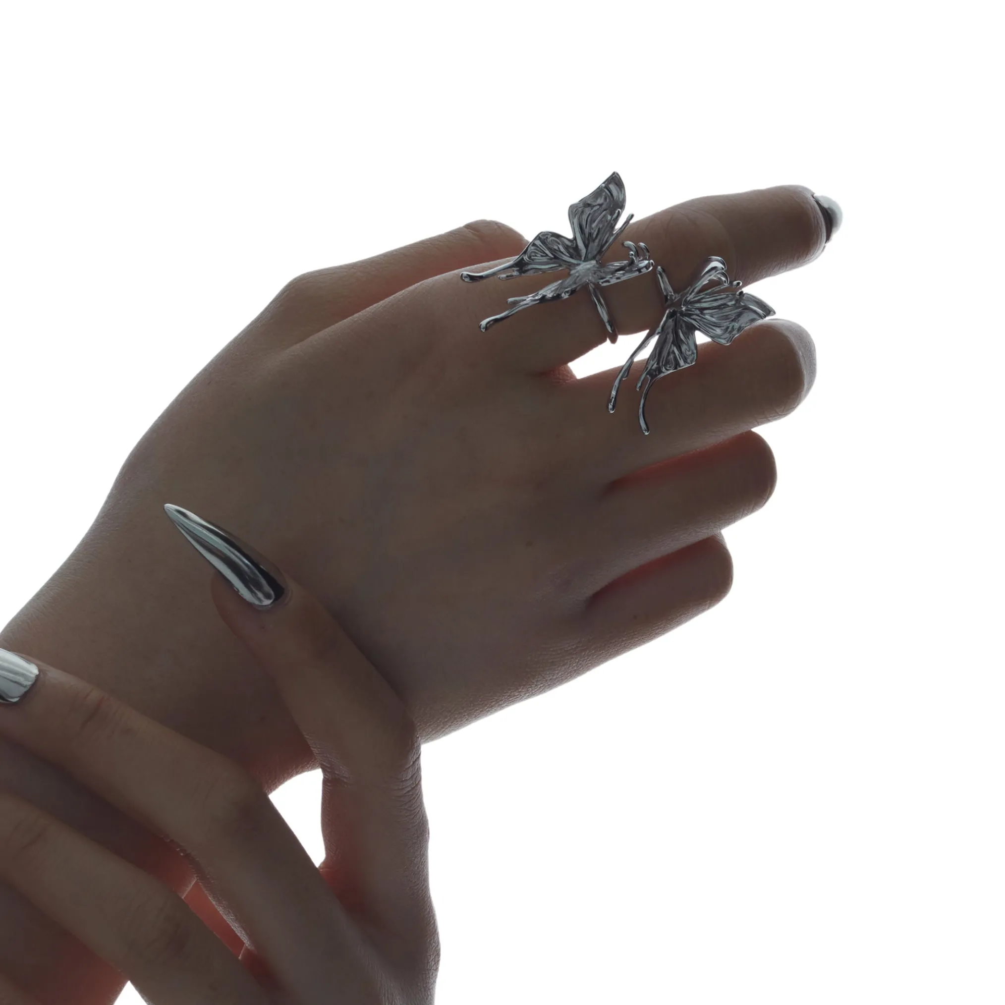 Ripple/ Liquefied Butterfly Layers Ring