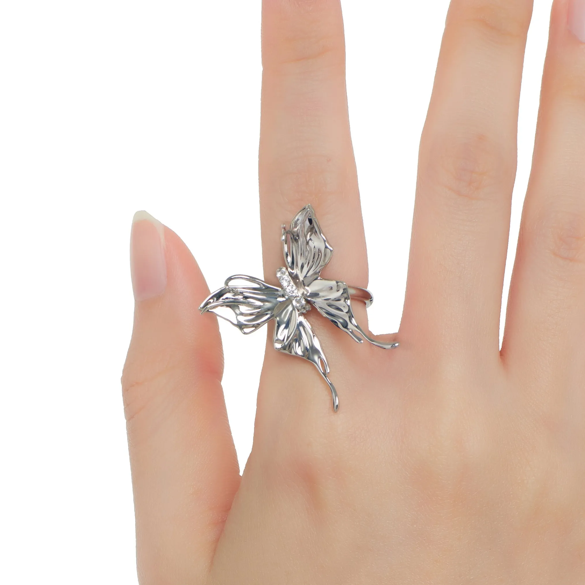 Ripple / Liquefied Butterfly Shaking Ring