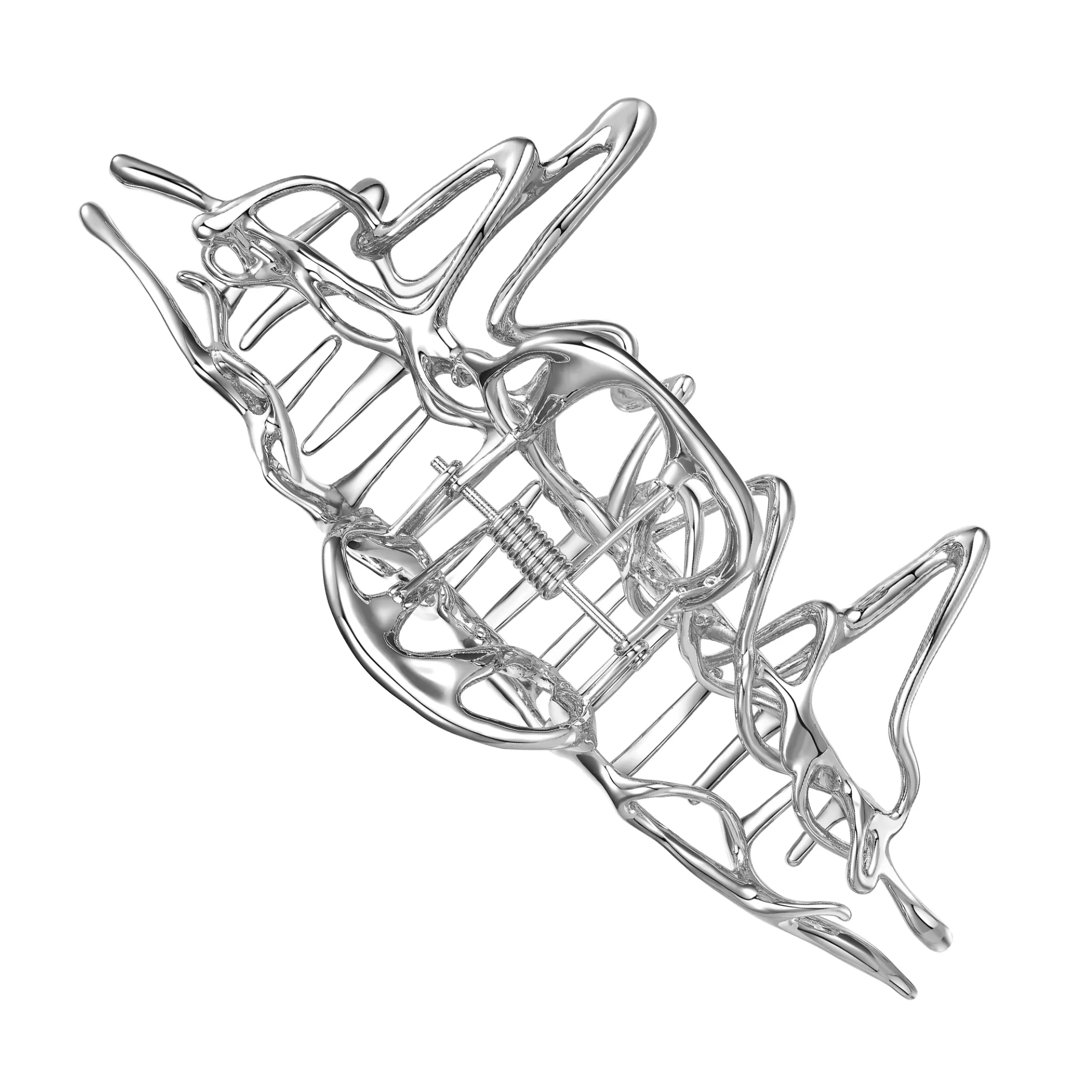 Ripple / Liquefied hollow Hair Claw Clip