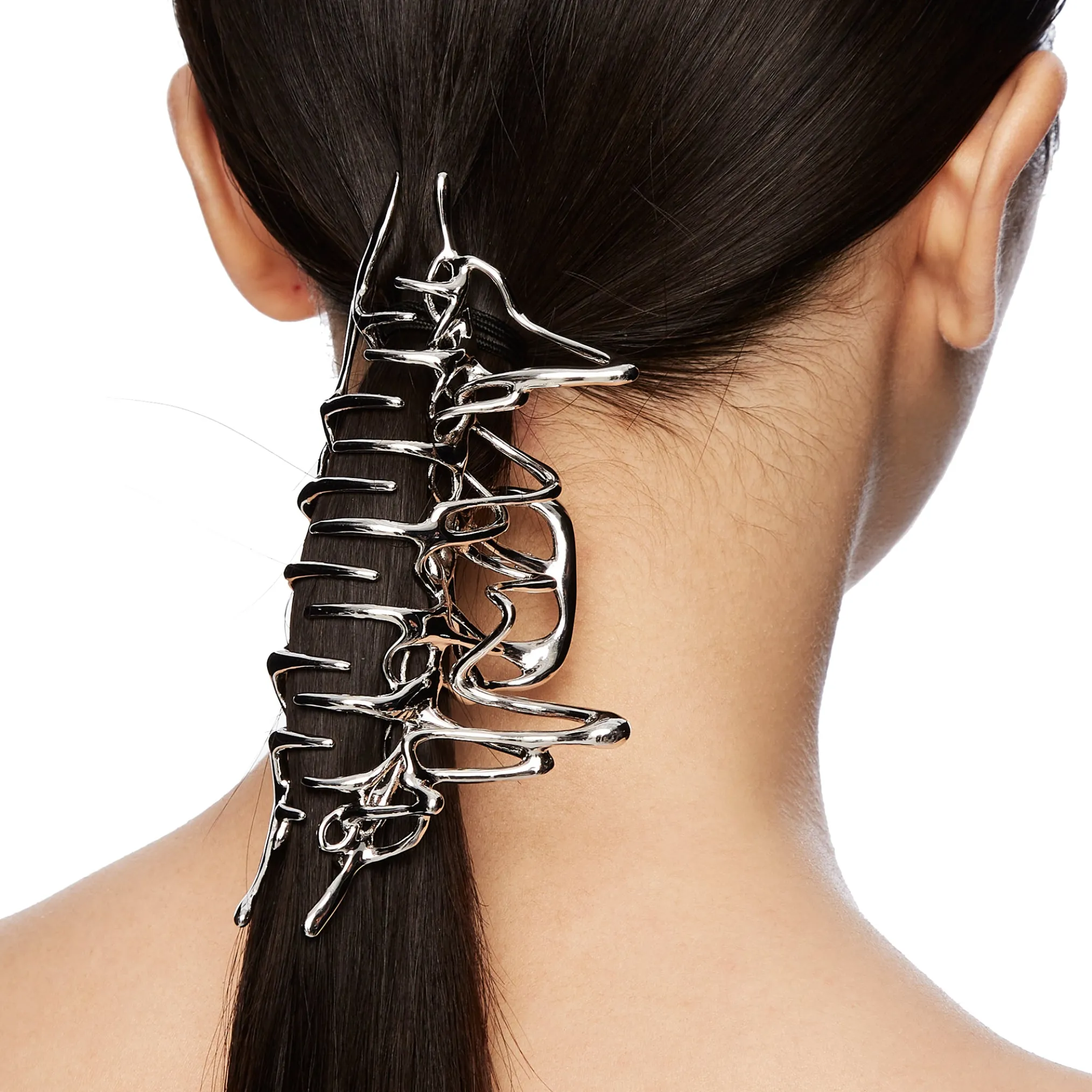 Ripple / Liquefied hollow Hair Claw Clip