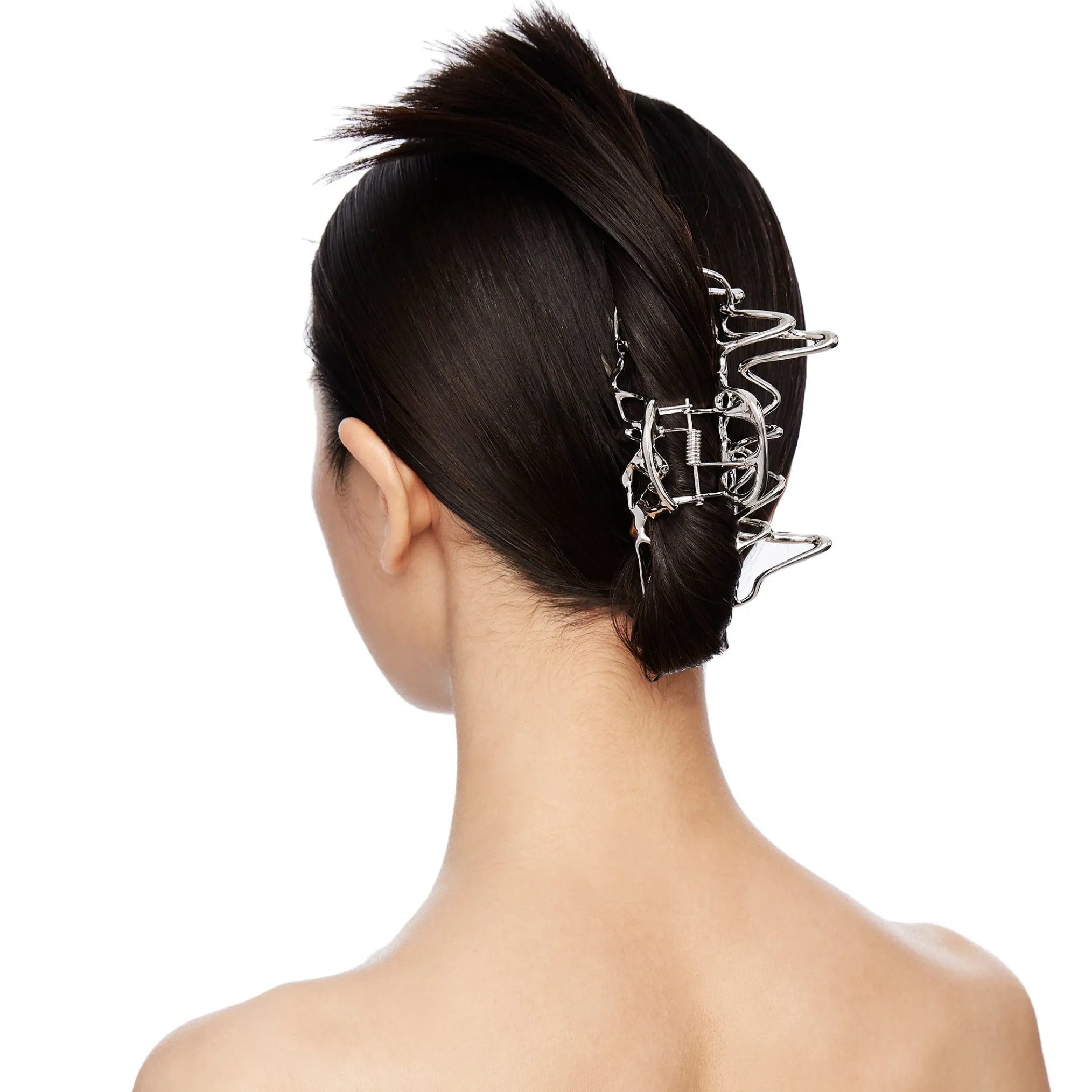 Ripple / Liquefied hollow Hair Claw Clip
