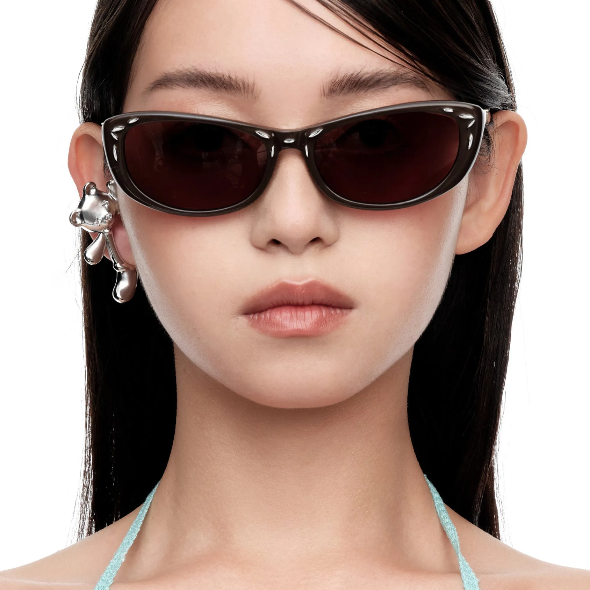 Ripple / Metal Inlaid Sunglasses