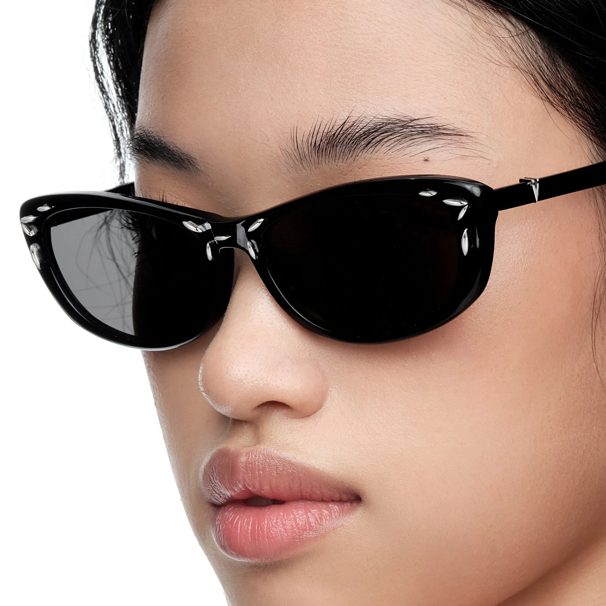 Ripple / Metal Inlaid Sunglasses