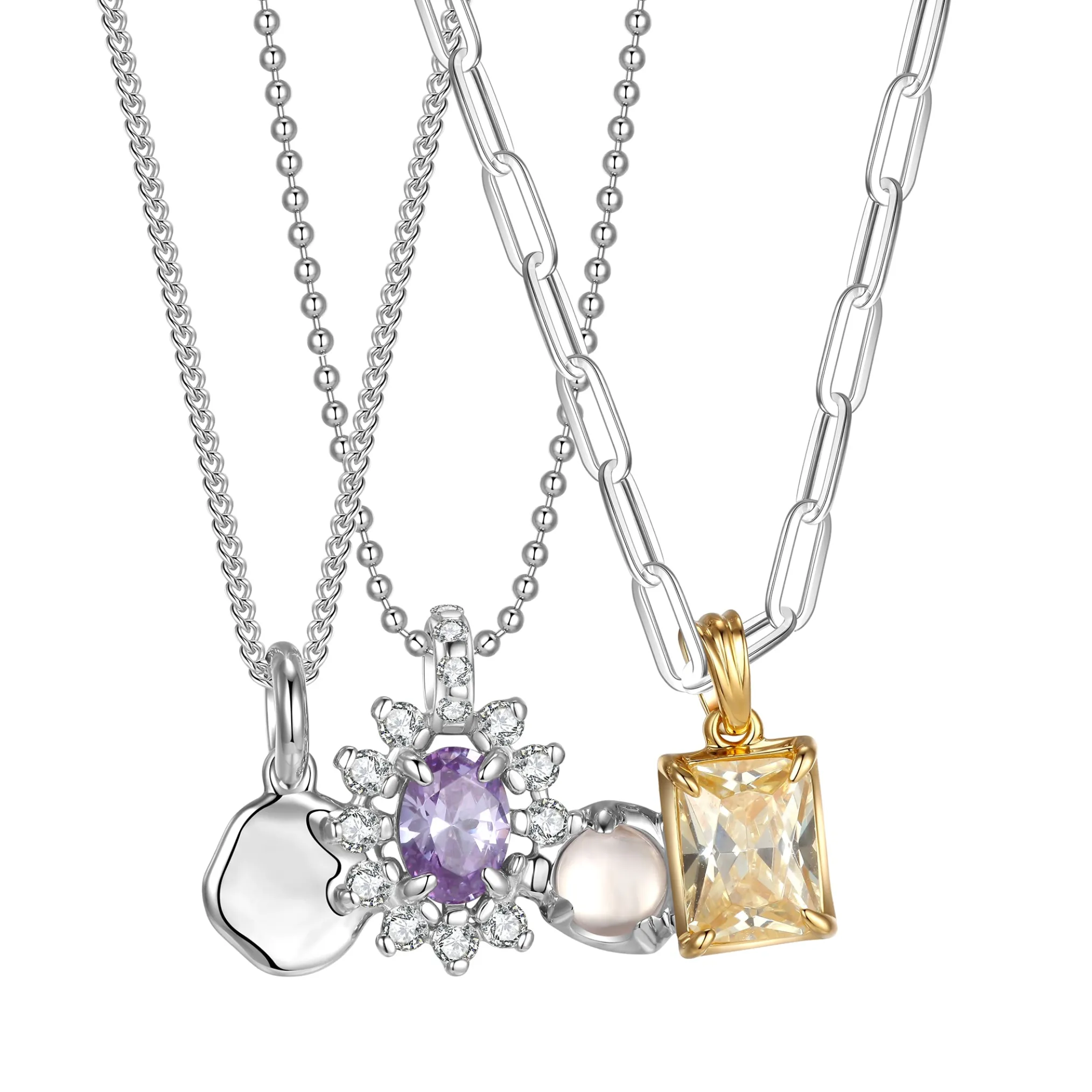 Ripple / Molten pendants Necklace