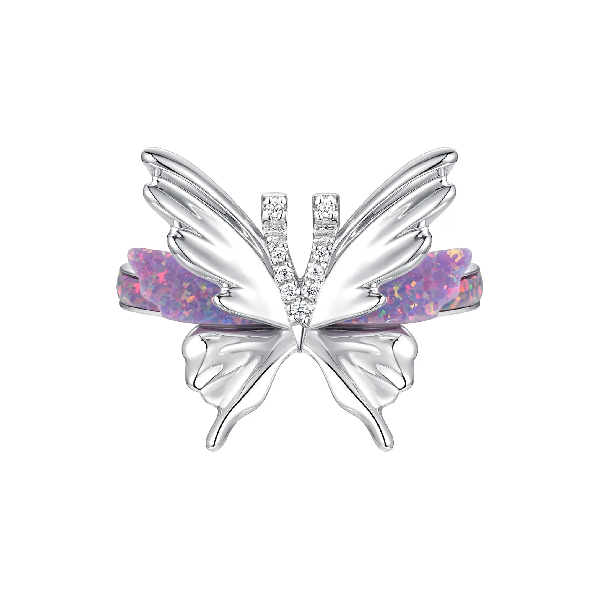 Ripple / Opal Butterfly Ring