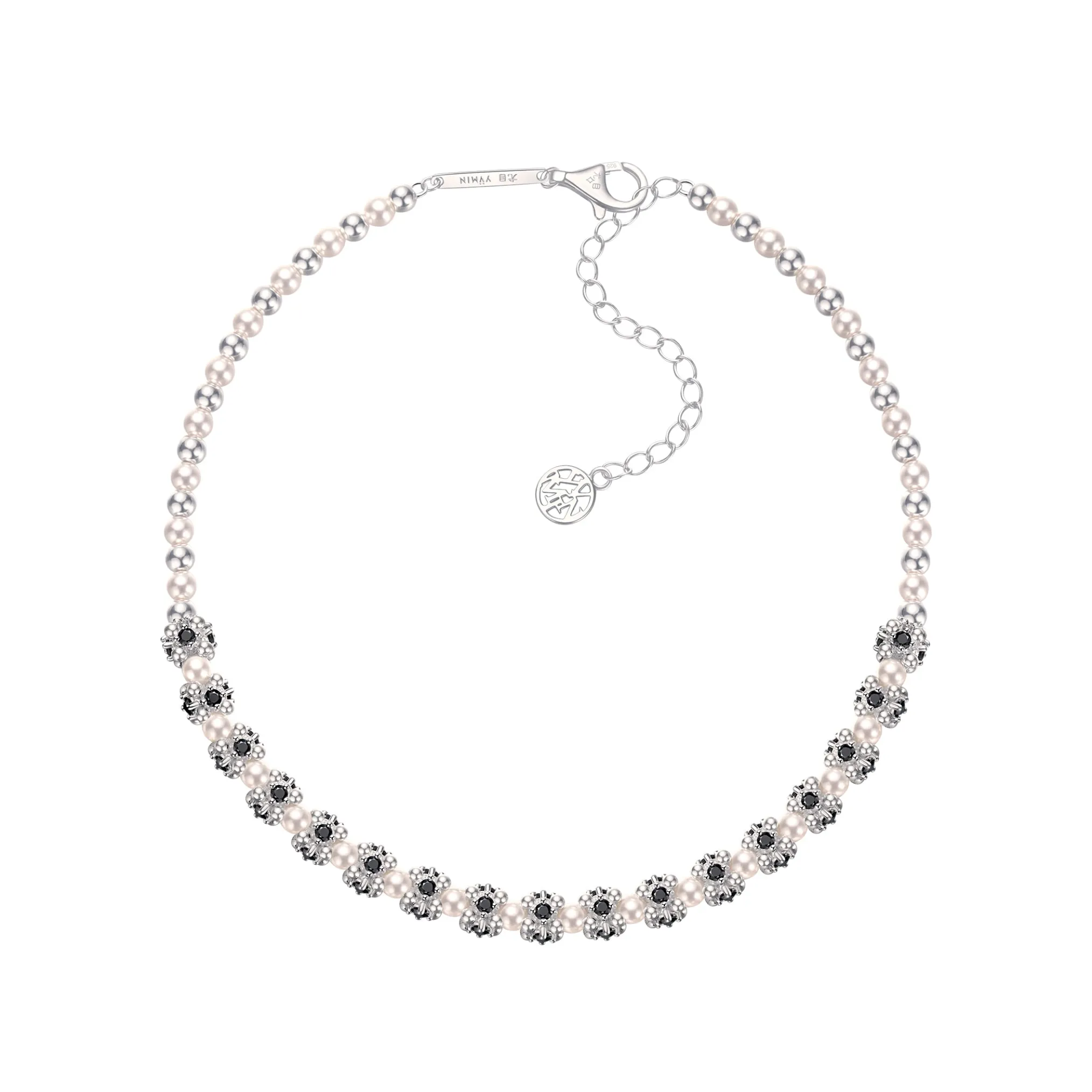 Ripple / Pearl Gemstone Necklace