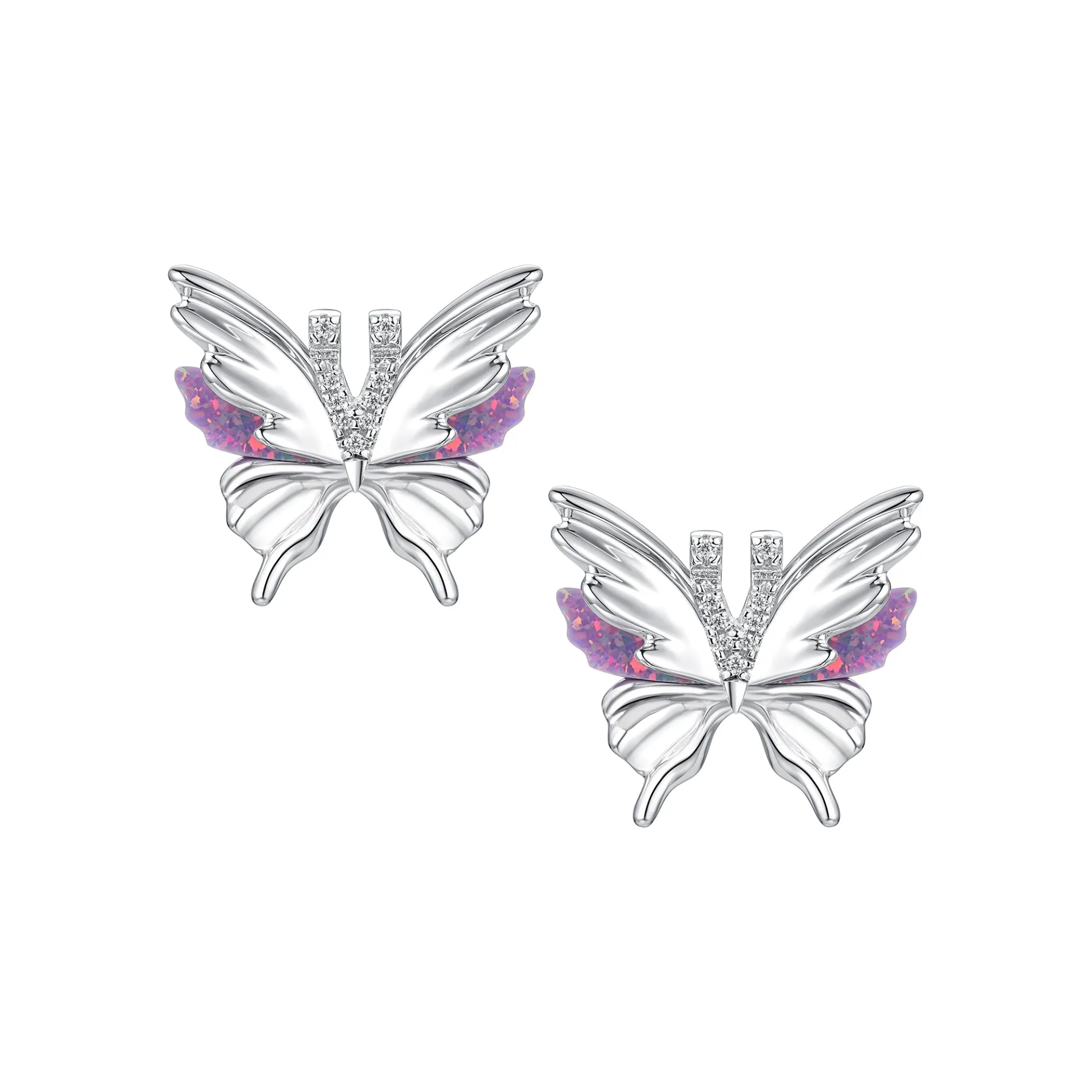 Ripple / Small Shell Butterfly Earring