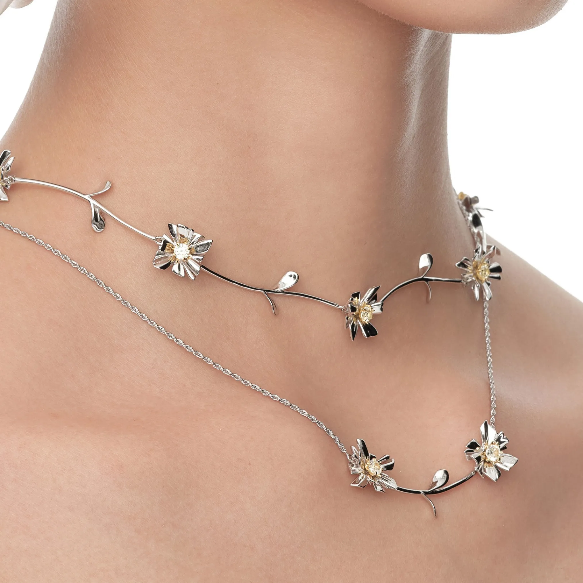 Ripple / Square Flower Chocker