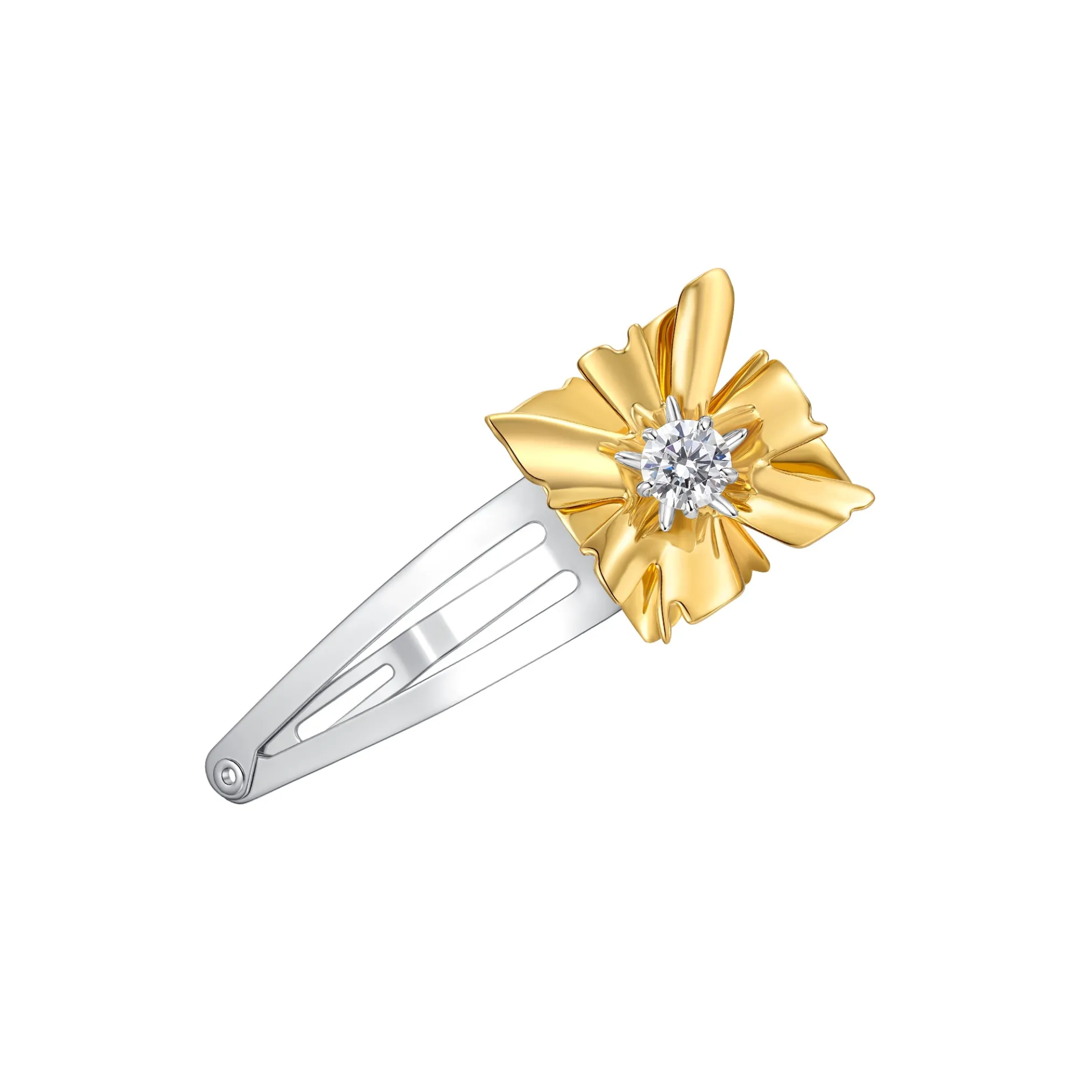 Ripple / Square Flower Hair Clip