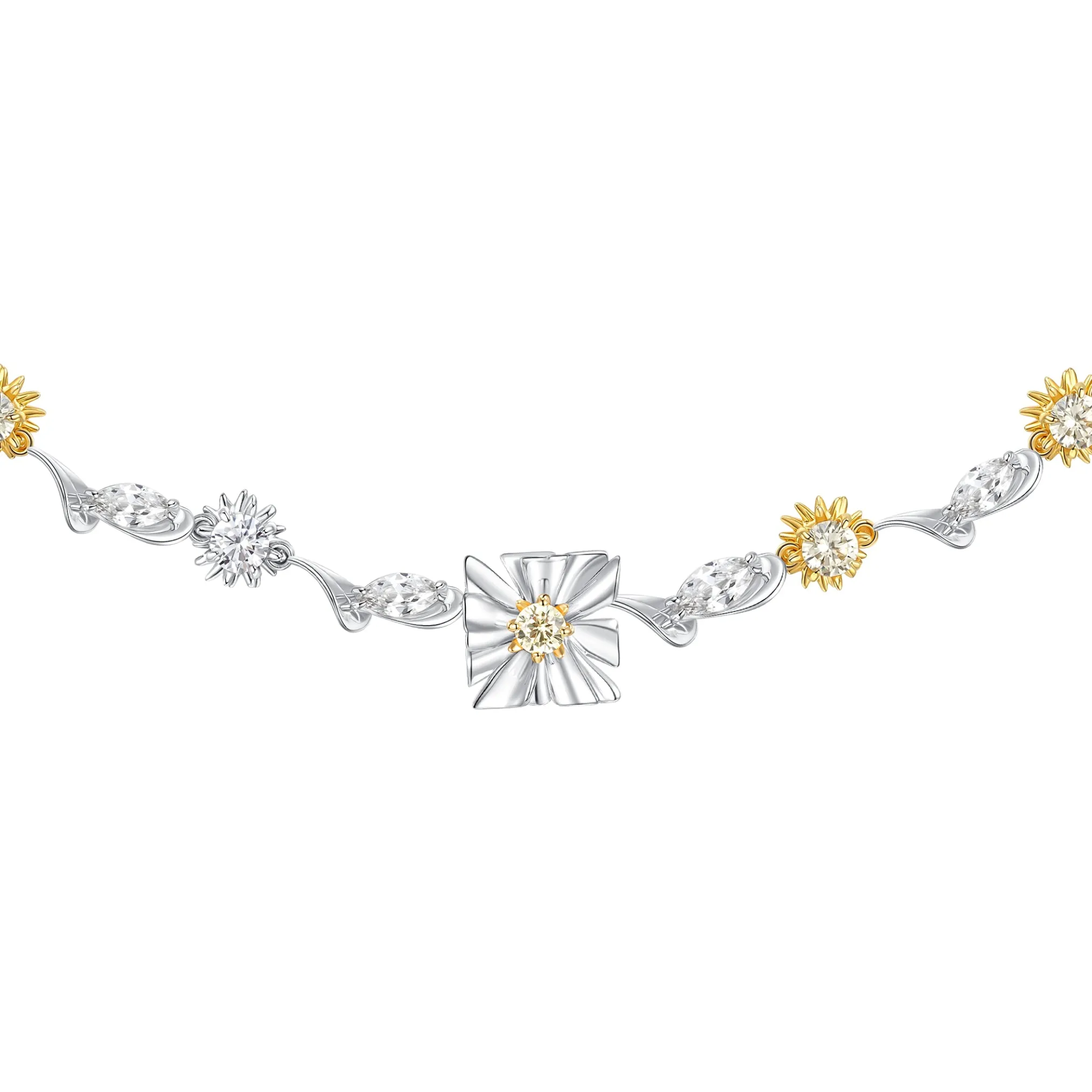 Ripple / Square Flower Leaf Chocker