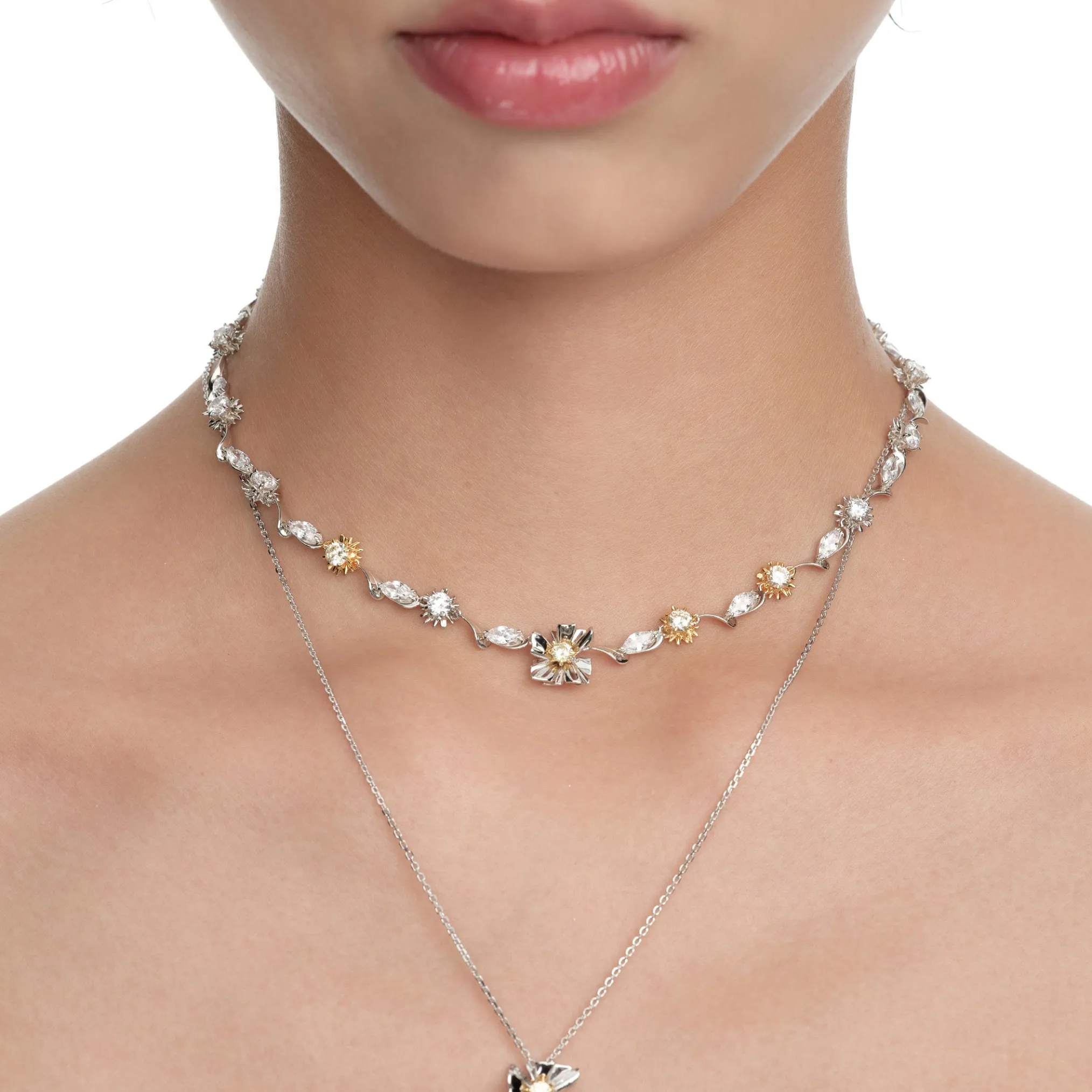 Ripple / Square Flower Leaf Chocker