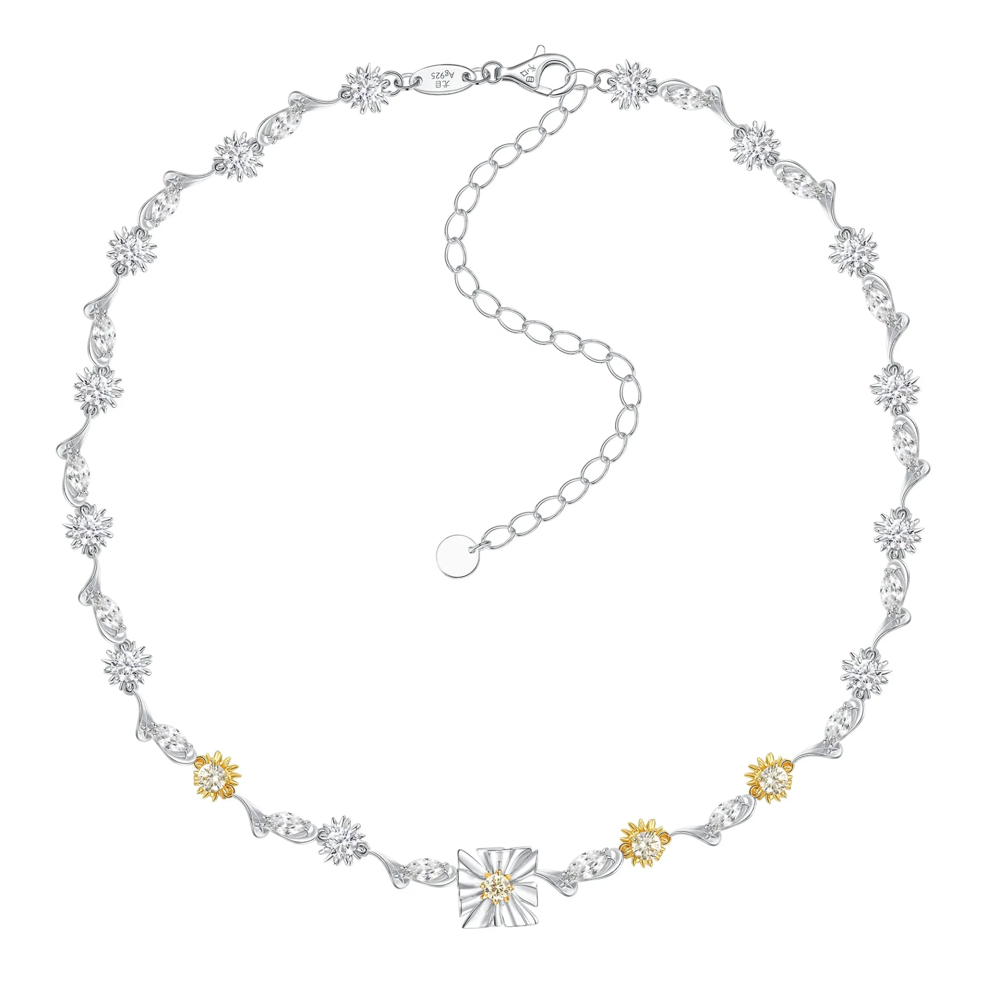 Ripple / Square Flower Leaf Chocker