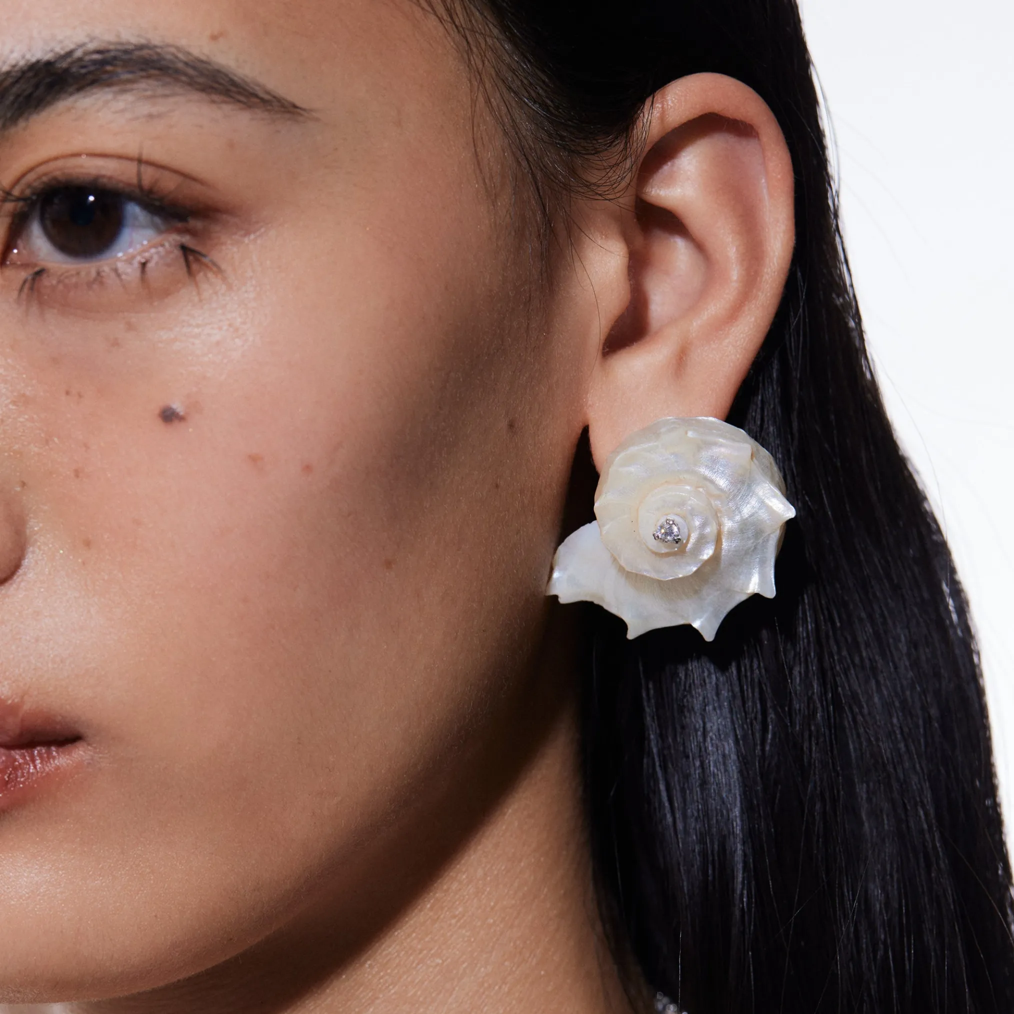 Shell / Natural Shell Conch Earring