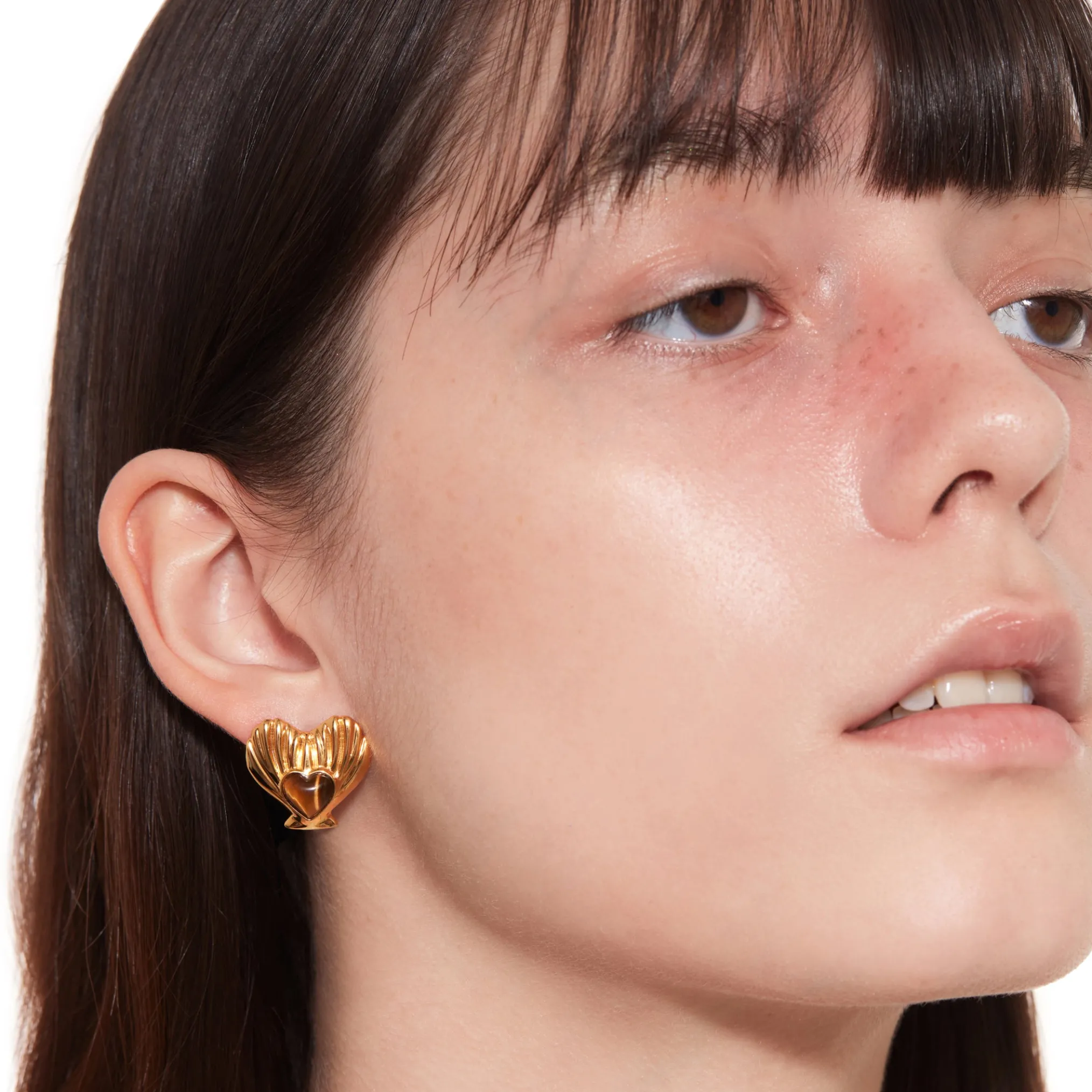Tasty / Heart Shaped Shell Earring