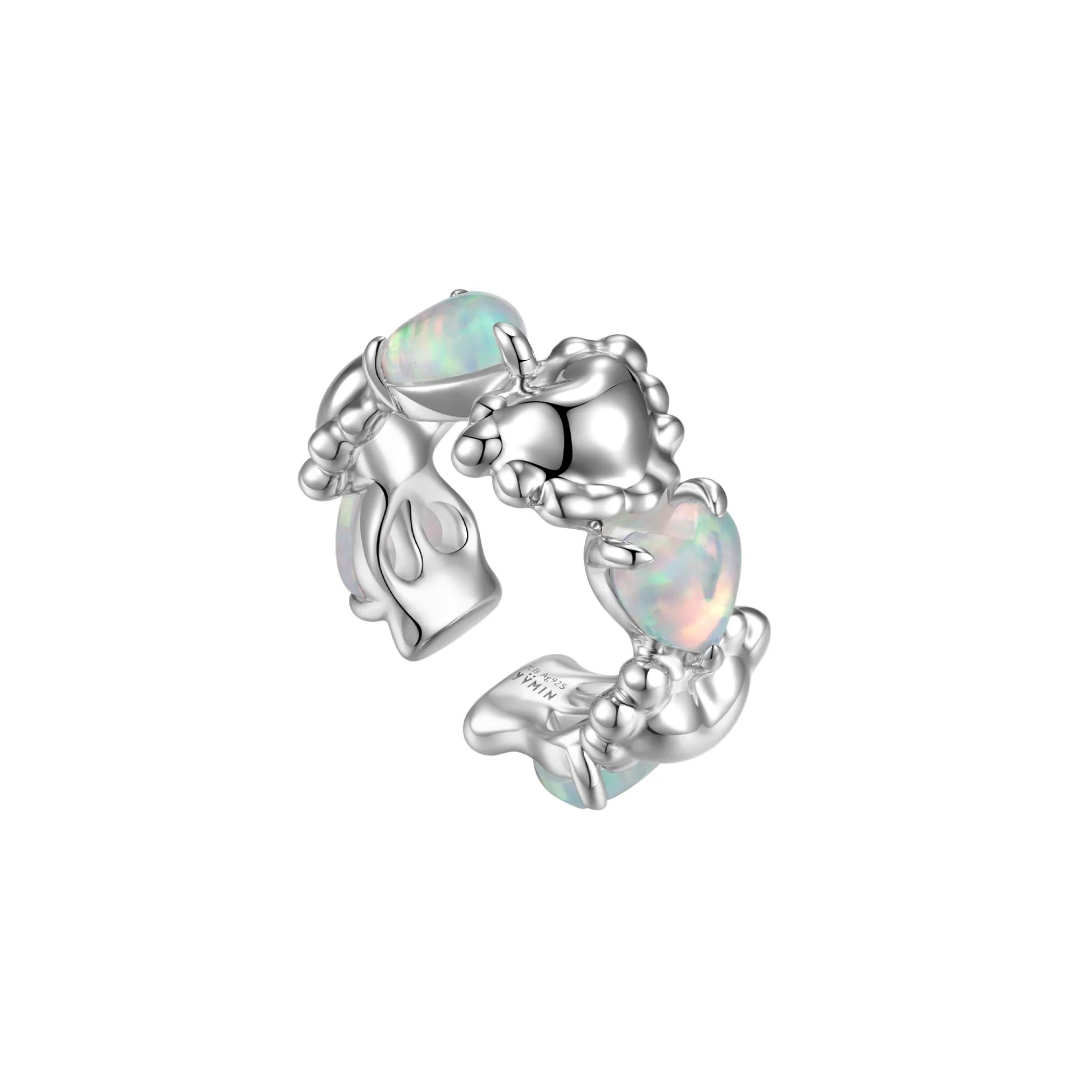Tasty / Opal Heart Shape Two Way Ear Hook
