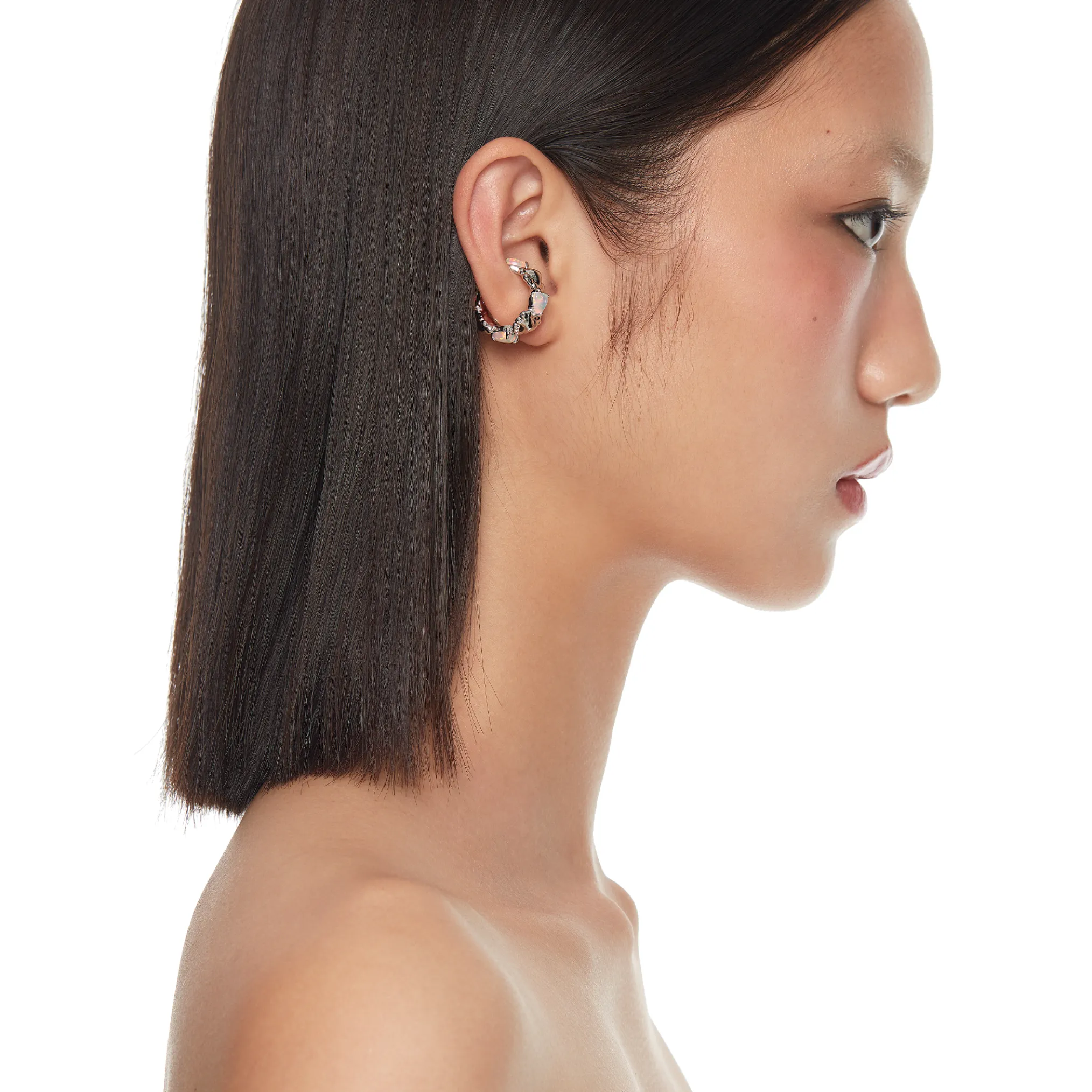 Tasty / Opal Heart Shape Two Way Ear Hook