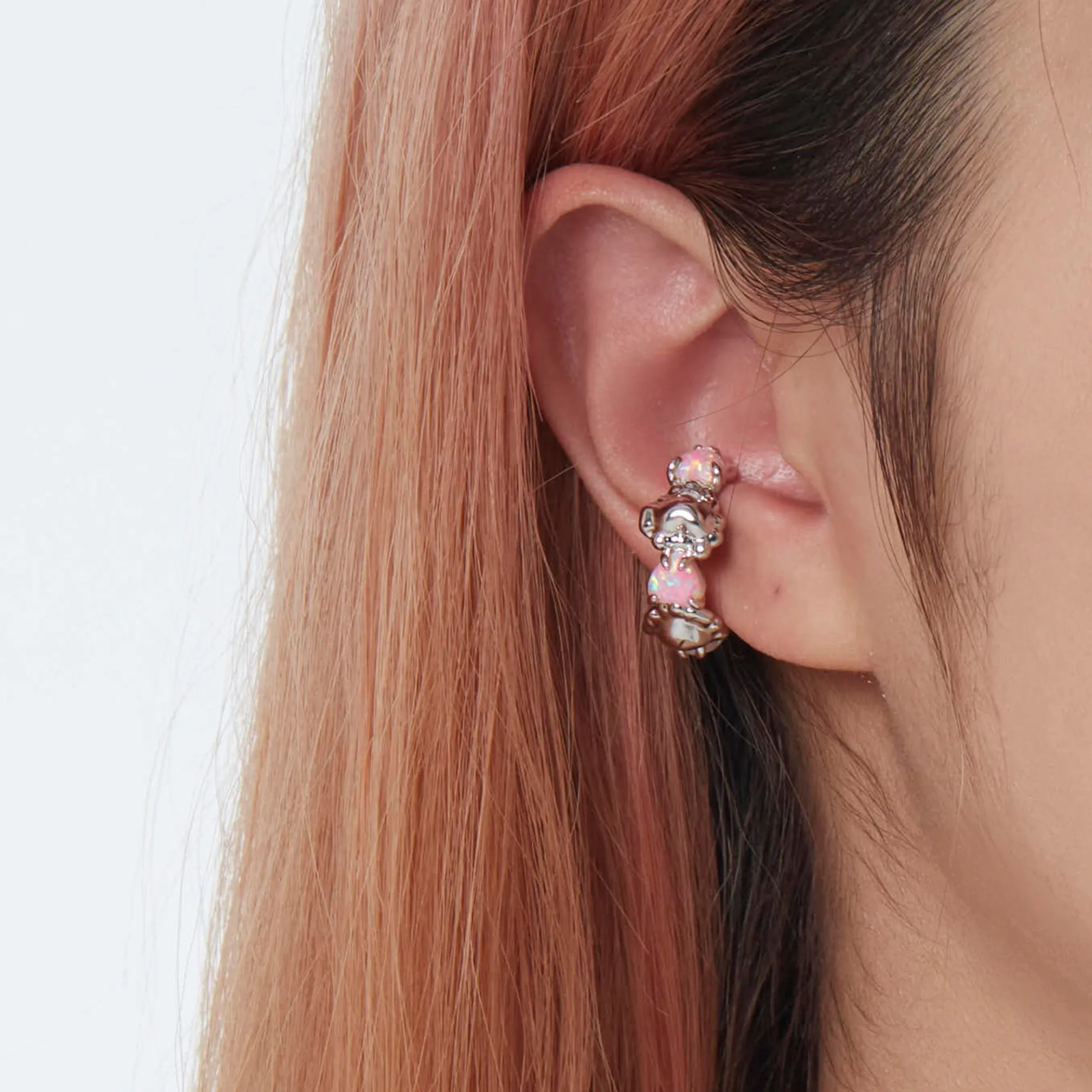 Tasty / Opal Heart Shape Two Way Ear Hook