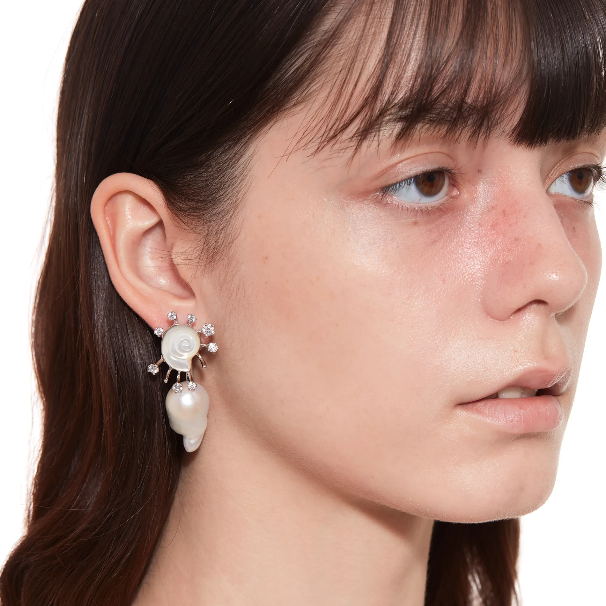 Tasty / Sun Conch Pearl Earring