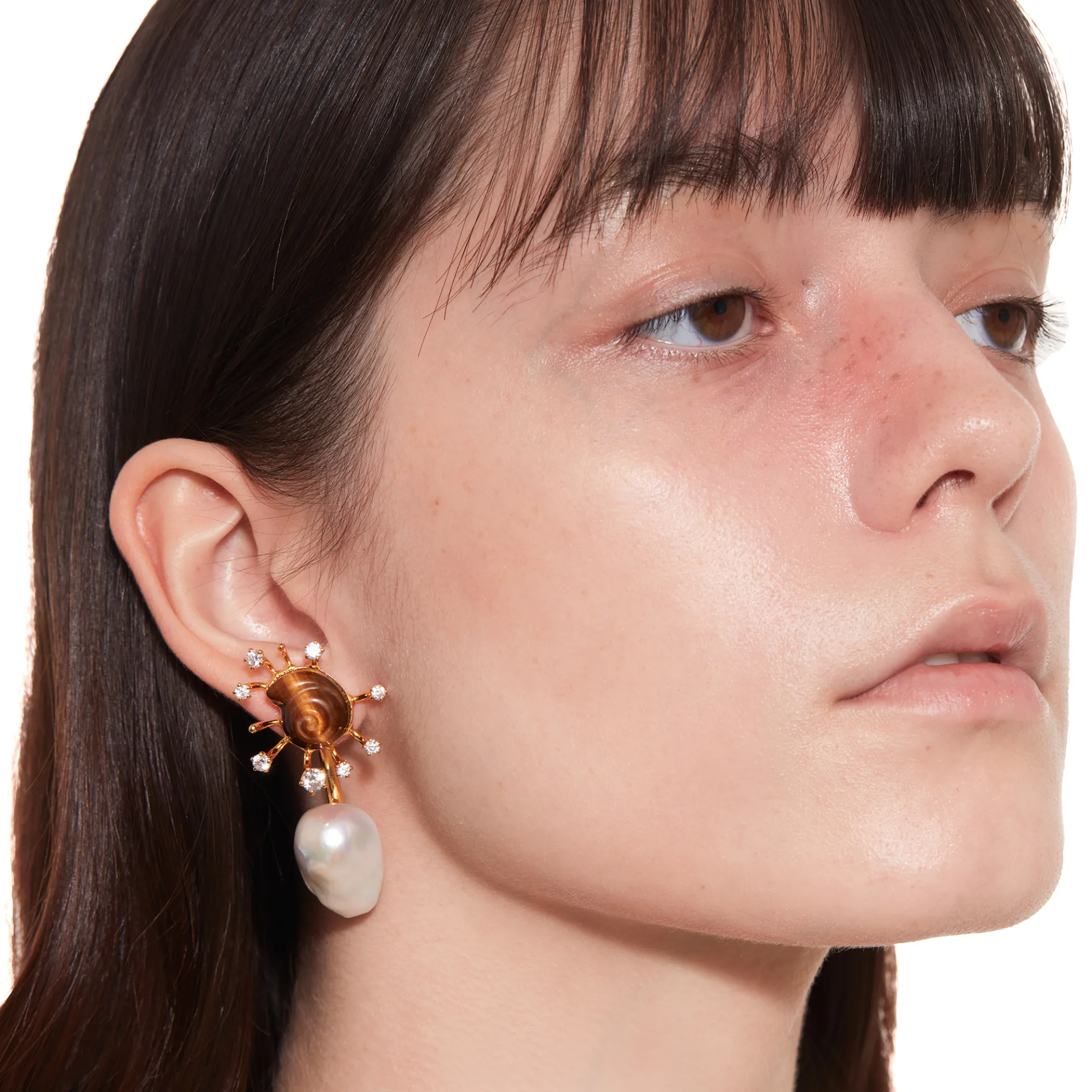 Tasty / Sun Conch Pearl Earring