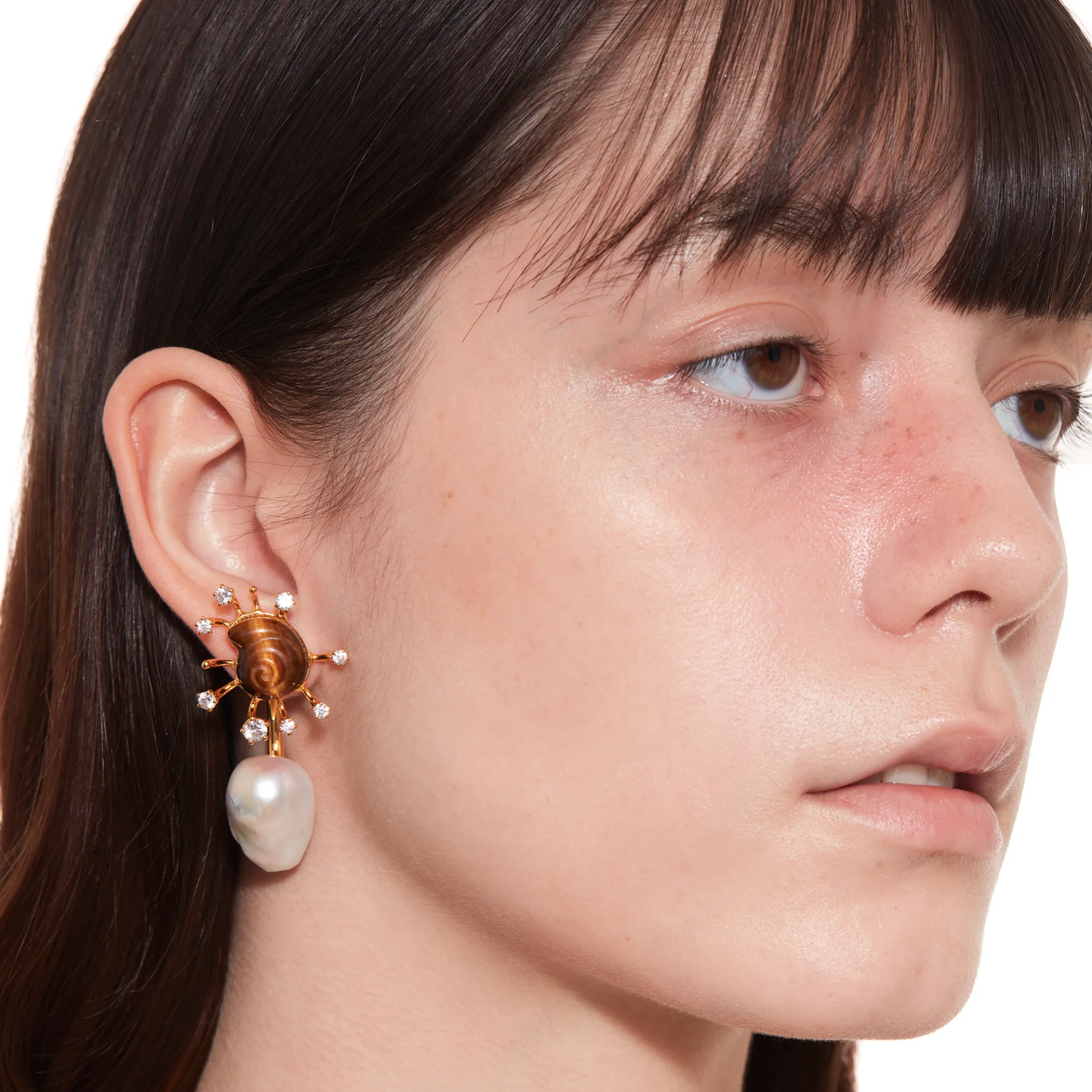 Tasty / Sun Conch Pearl Earring
