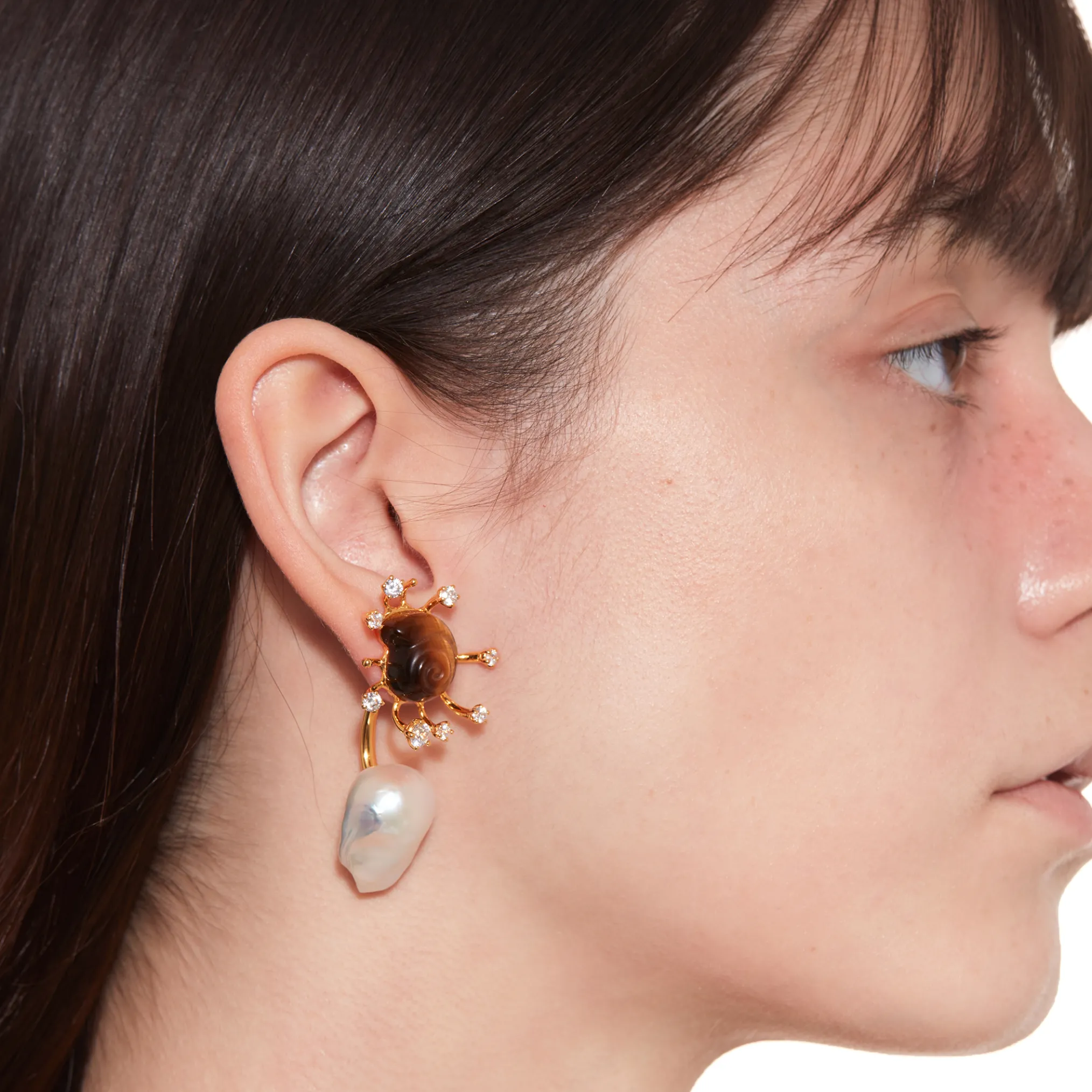 Tasty / Sun Conch Pearl Earring