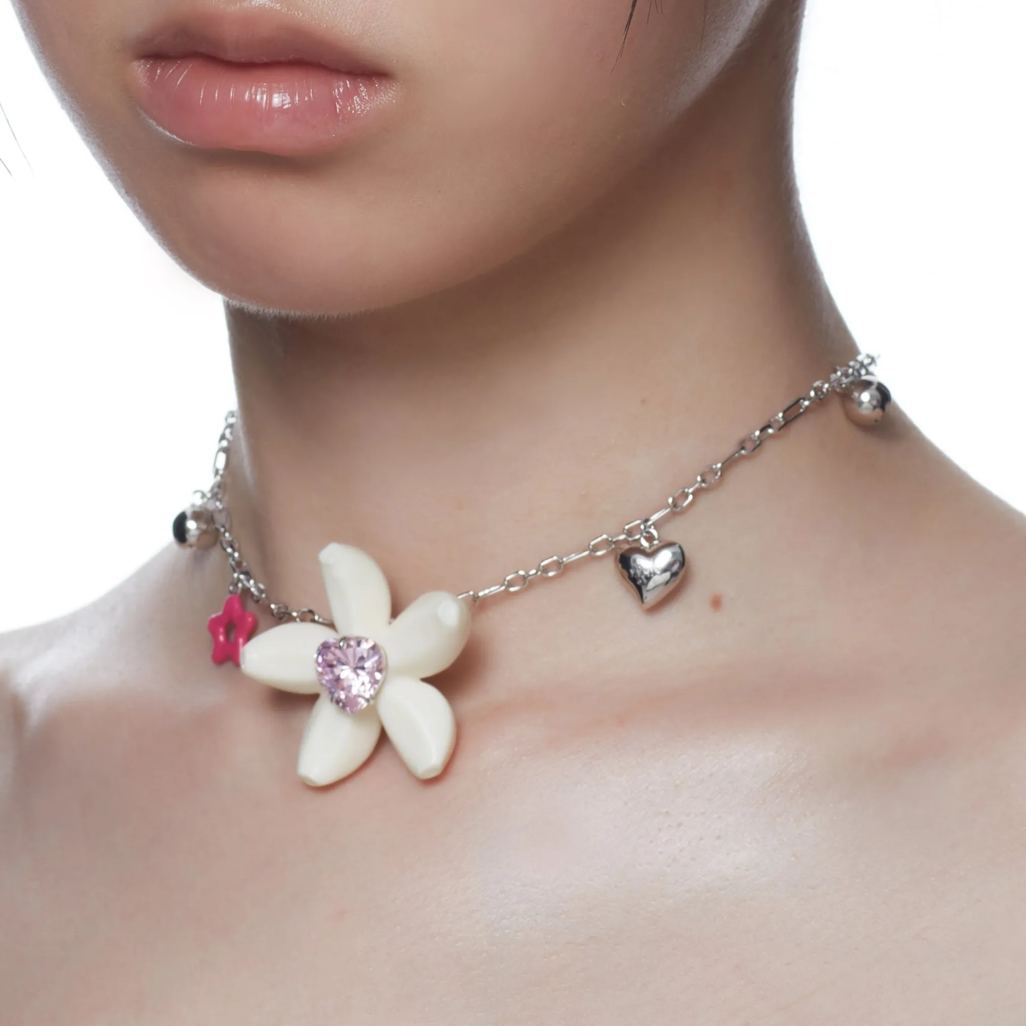 YVMIN X Cacien / Garlic Flower Gem Necklace