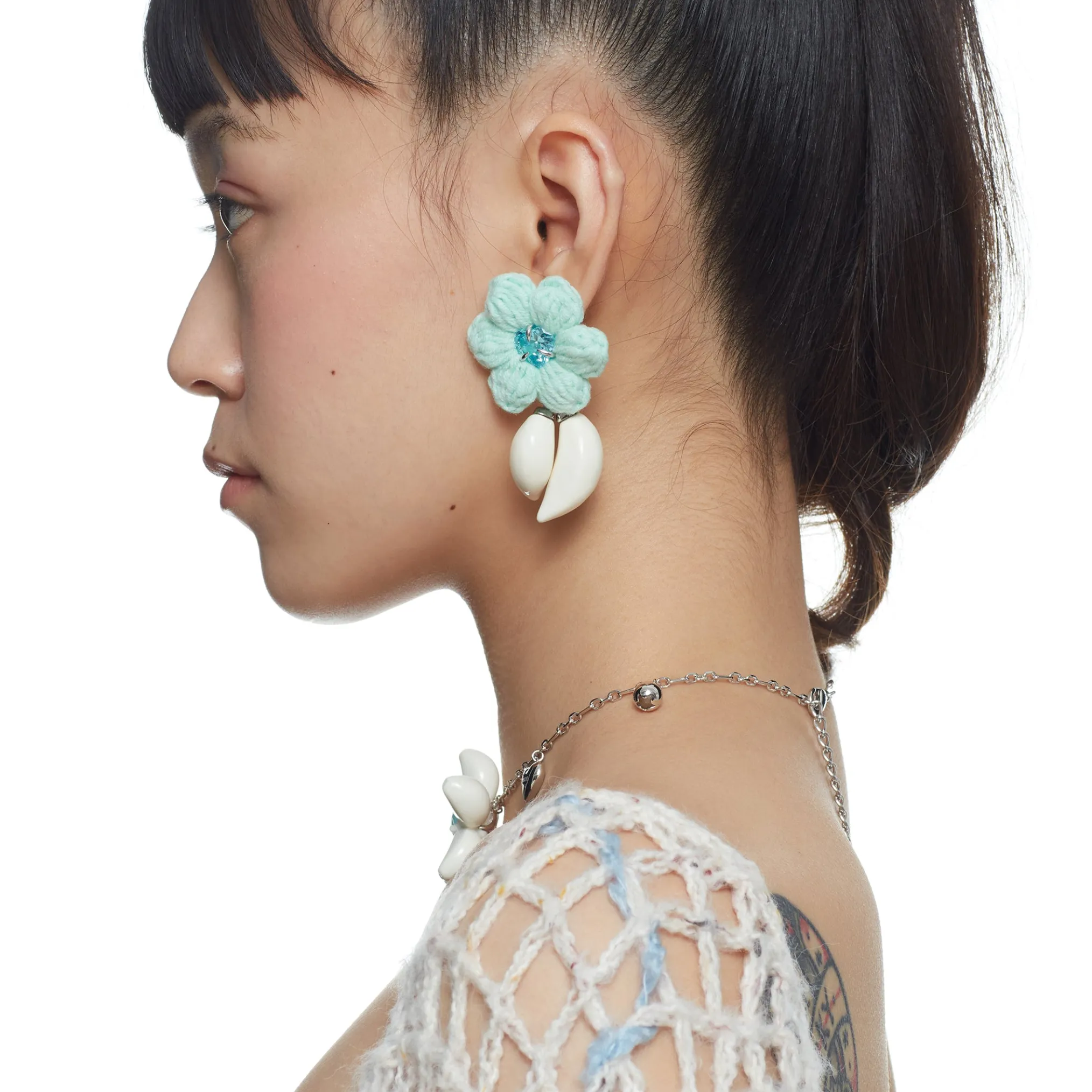 YVMIN X Cacien / Garlic Flower Braided Earrings