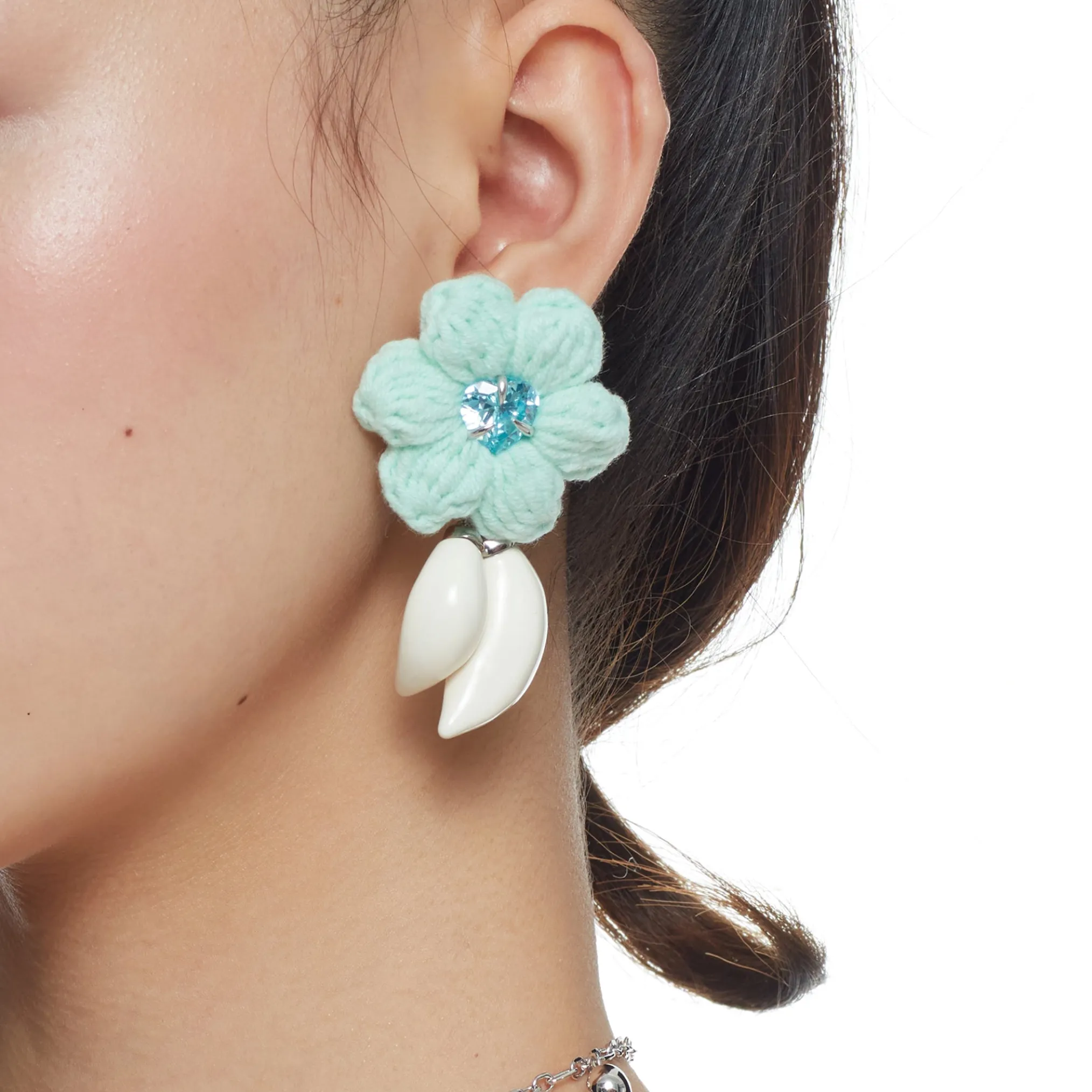 YVMIN X Cacien / Garlic Flower Braided Earrings