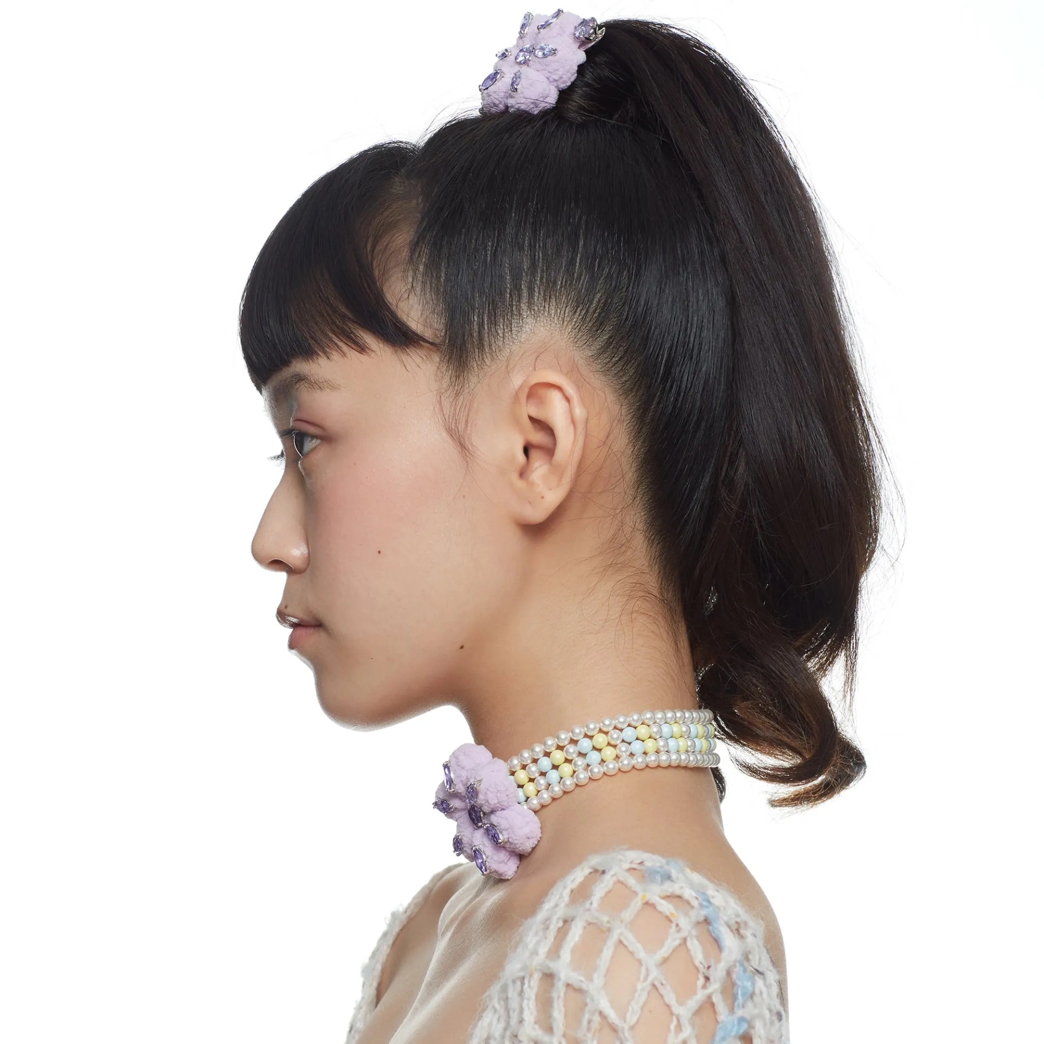 YVMIN X Cacien / Plush Garlic Flower Hair Clip