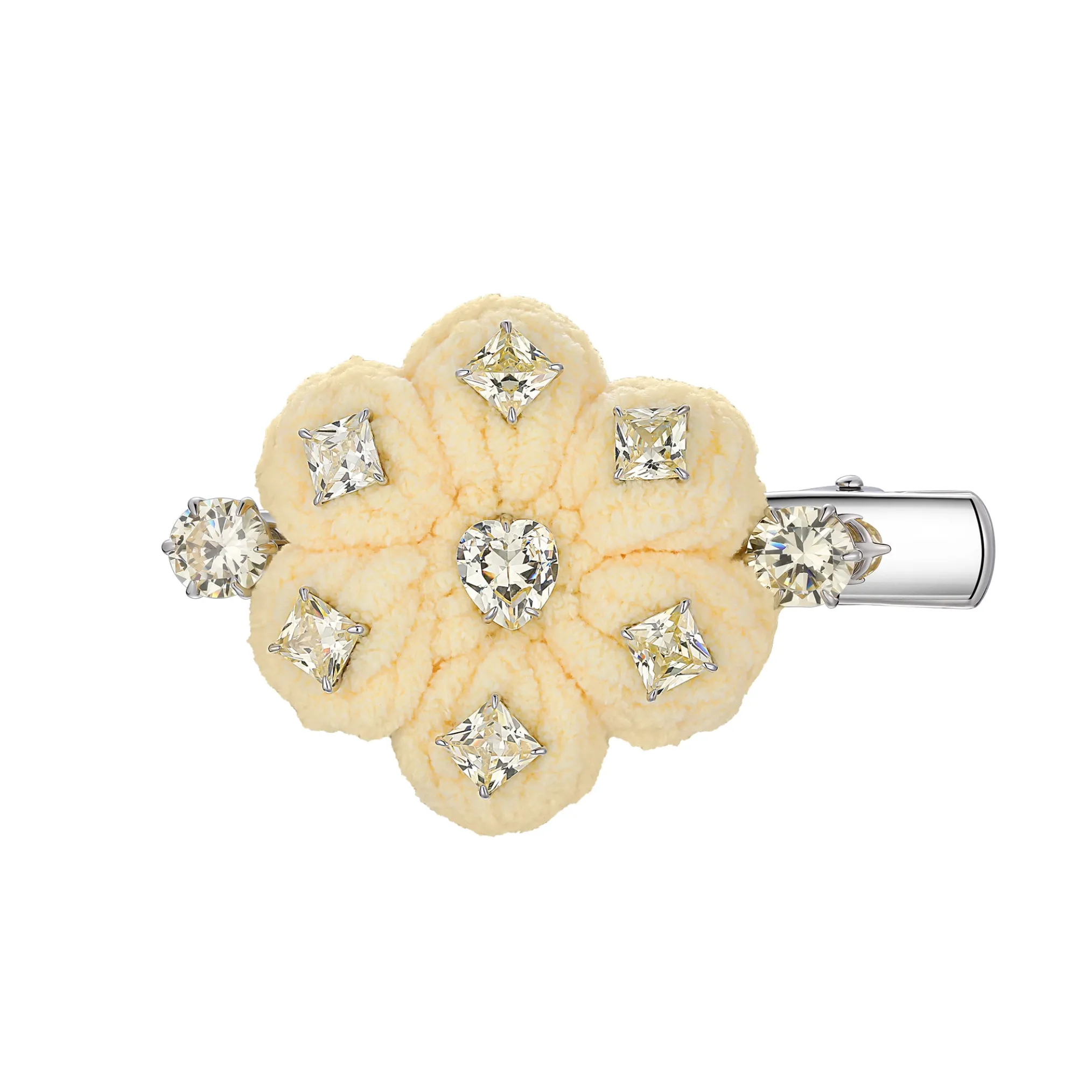 YVMIN X Cacien / Plush Garlic Flower Hair Clip